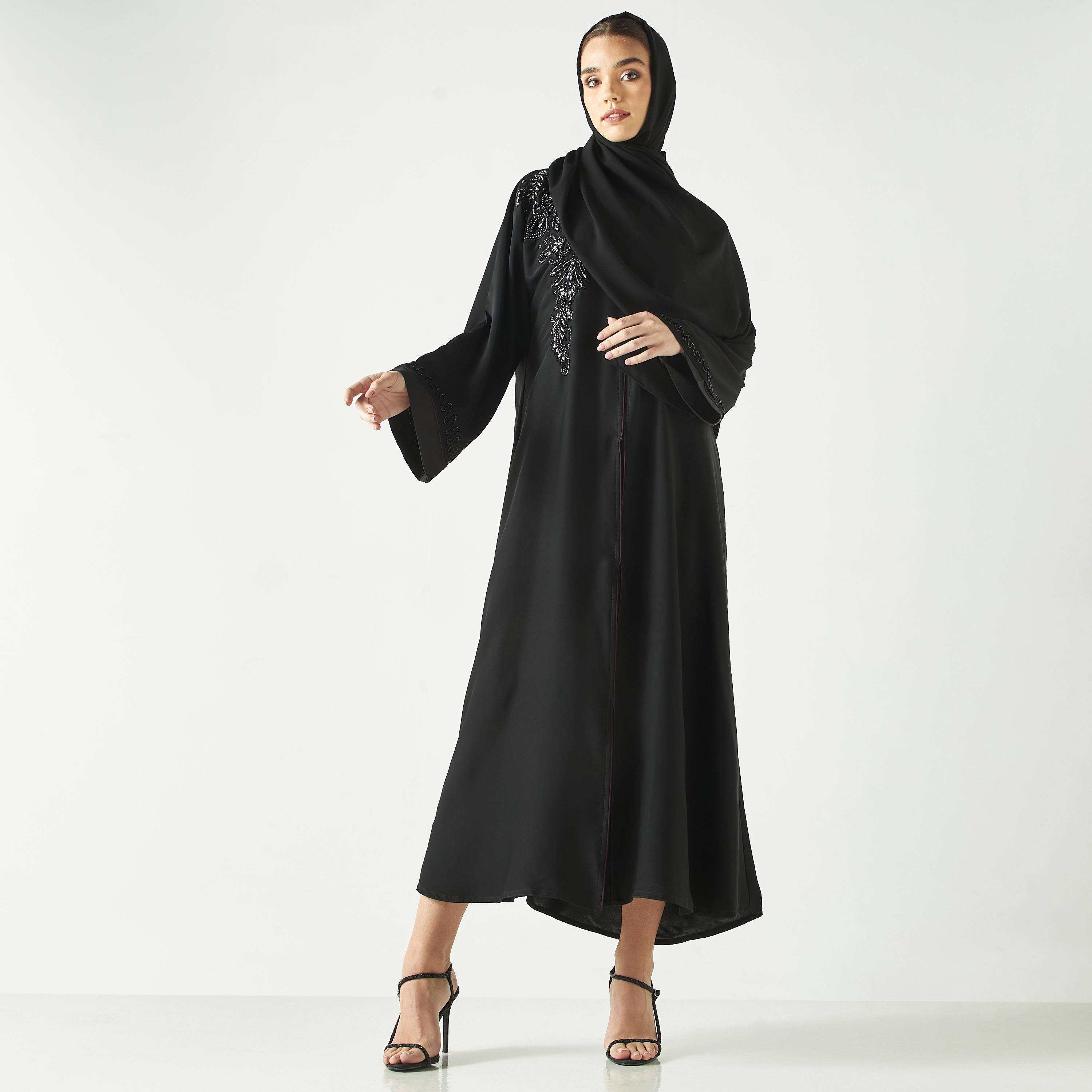 Hadiyath Al Madinah Embellished Abaya-women-arabicclothing-abayas-image-4