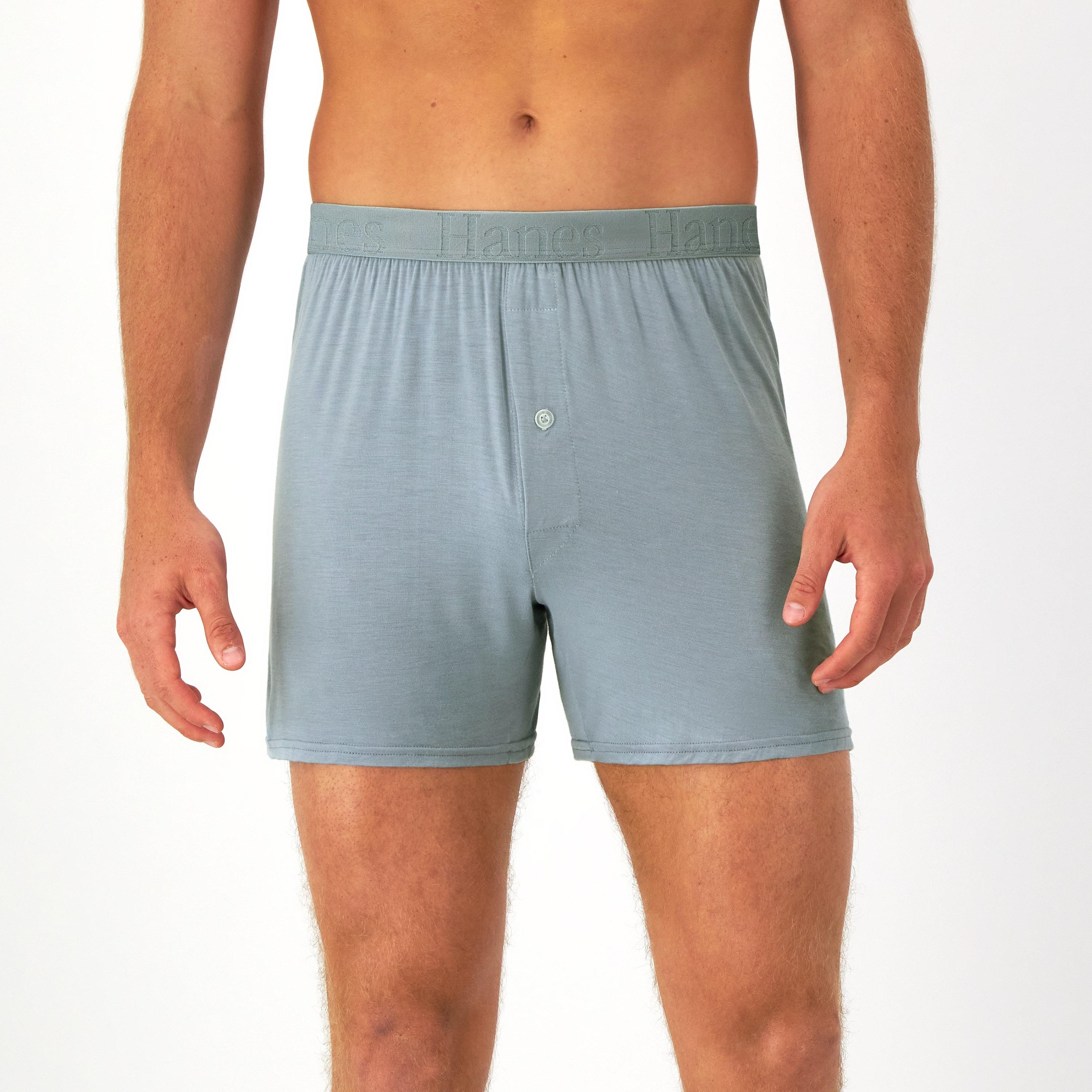 طقم سراويل "بوكسر بريفز" رجالي بخصر يحمل شعار الماركة - عبوة تشكيلة من 3 قطع من هينز-men-clothing-innerwear-underwear-image-2