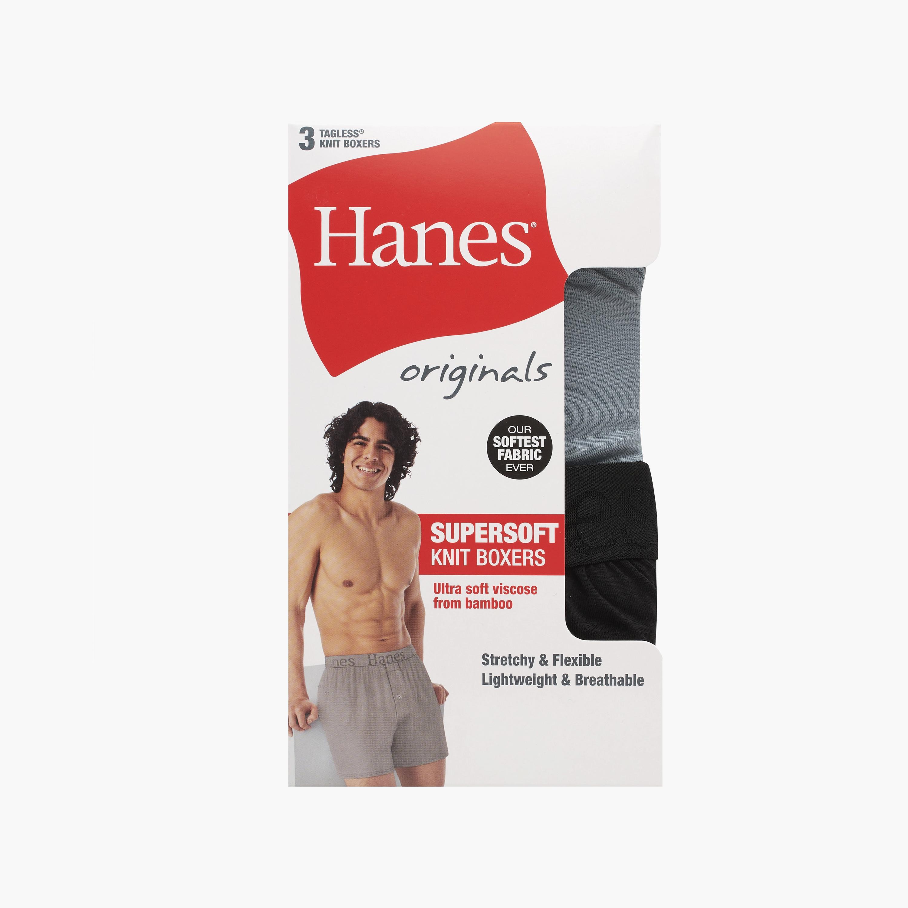 طقم سراويل "بوكسر بريفز" رجالي بخصر يحمل شعار الماركة - عبوة تشكيلة من 3 قطع من هينز-men-clothing-innerwear-underwear-image-6