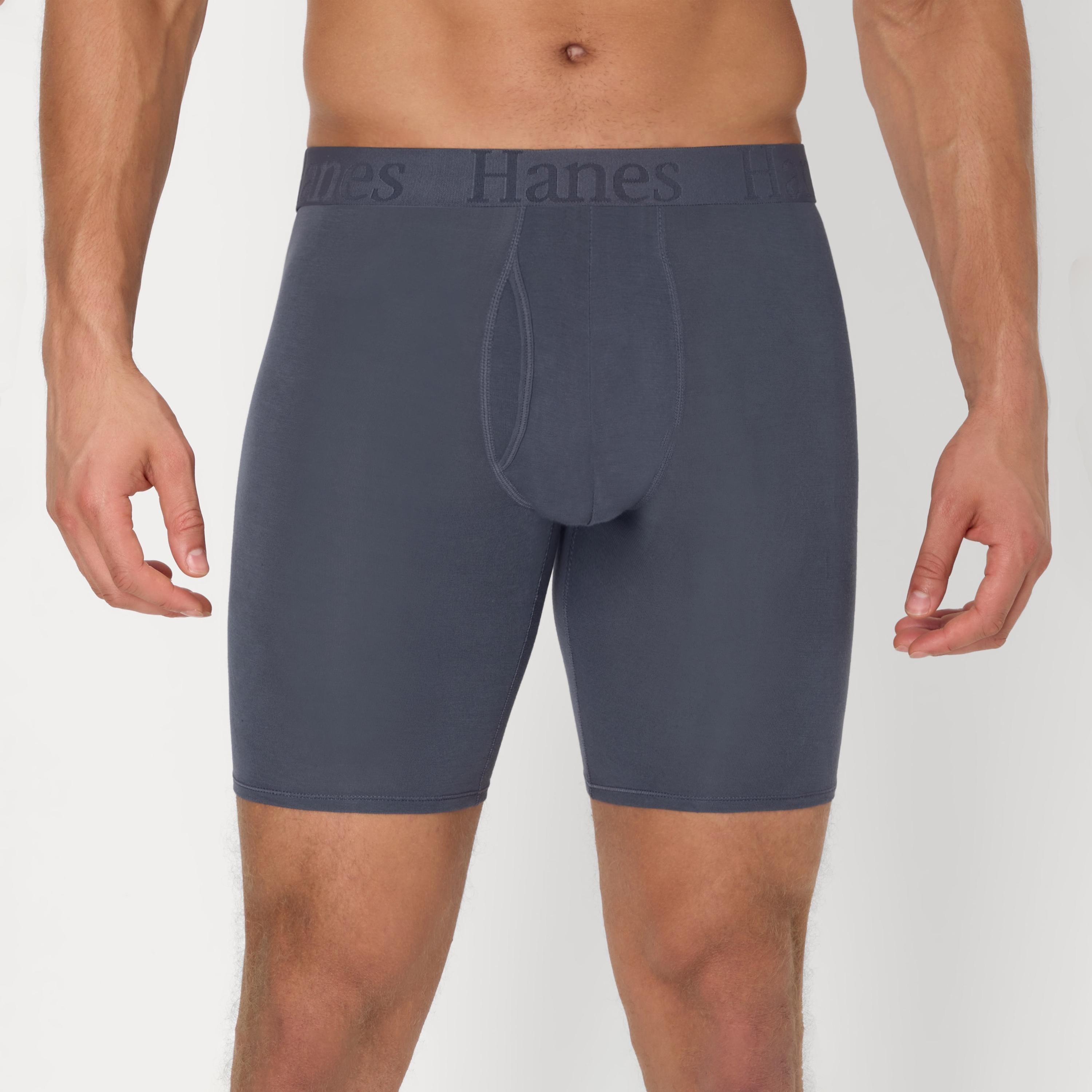 Hanes Assorted Pack of 3 Brand Logo Waist Band Men's Boxer Briefs-men-clothing-innerwear-underwear-image-2