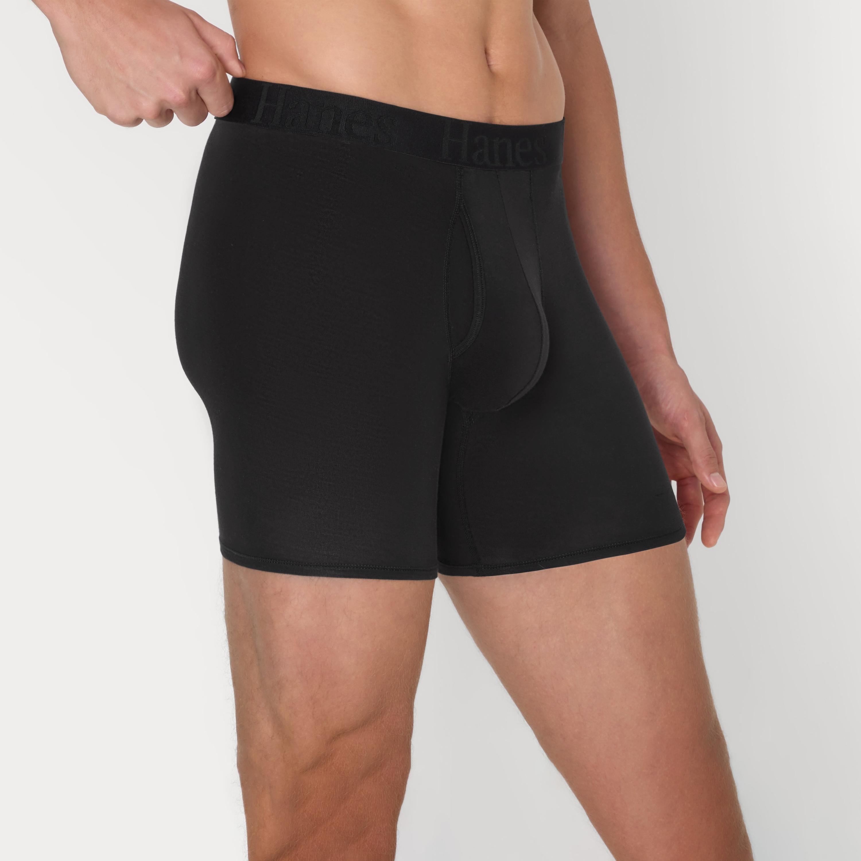 Hanes Assorted Pack of 3 Brand Logo Waist Band Men's Boxer Briefs-men-clothing-innerwear-underwear-image-3