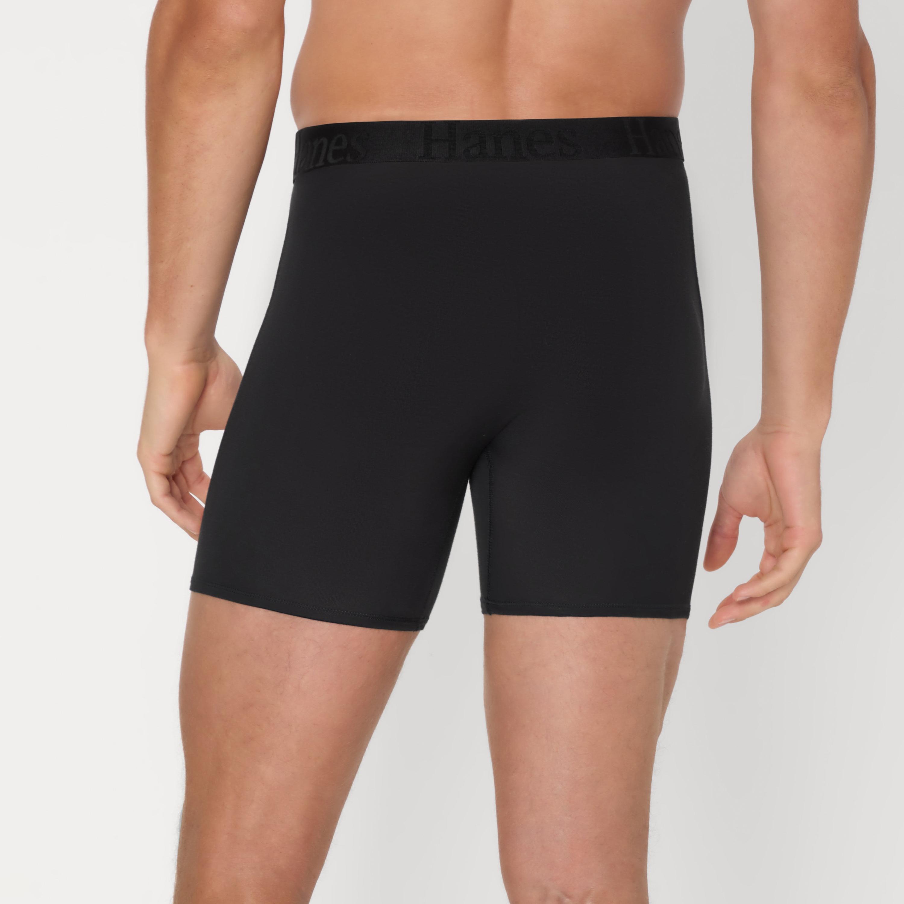 Hanes Assorted Pack of 3 Brand Logo Waist Band Men's Boxer Briefs-men-clothing-innerwear-underwear-image-4