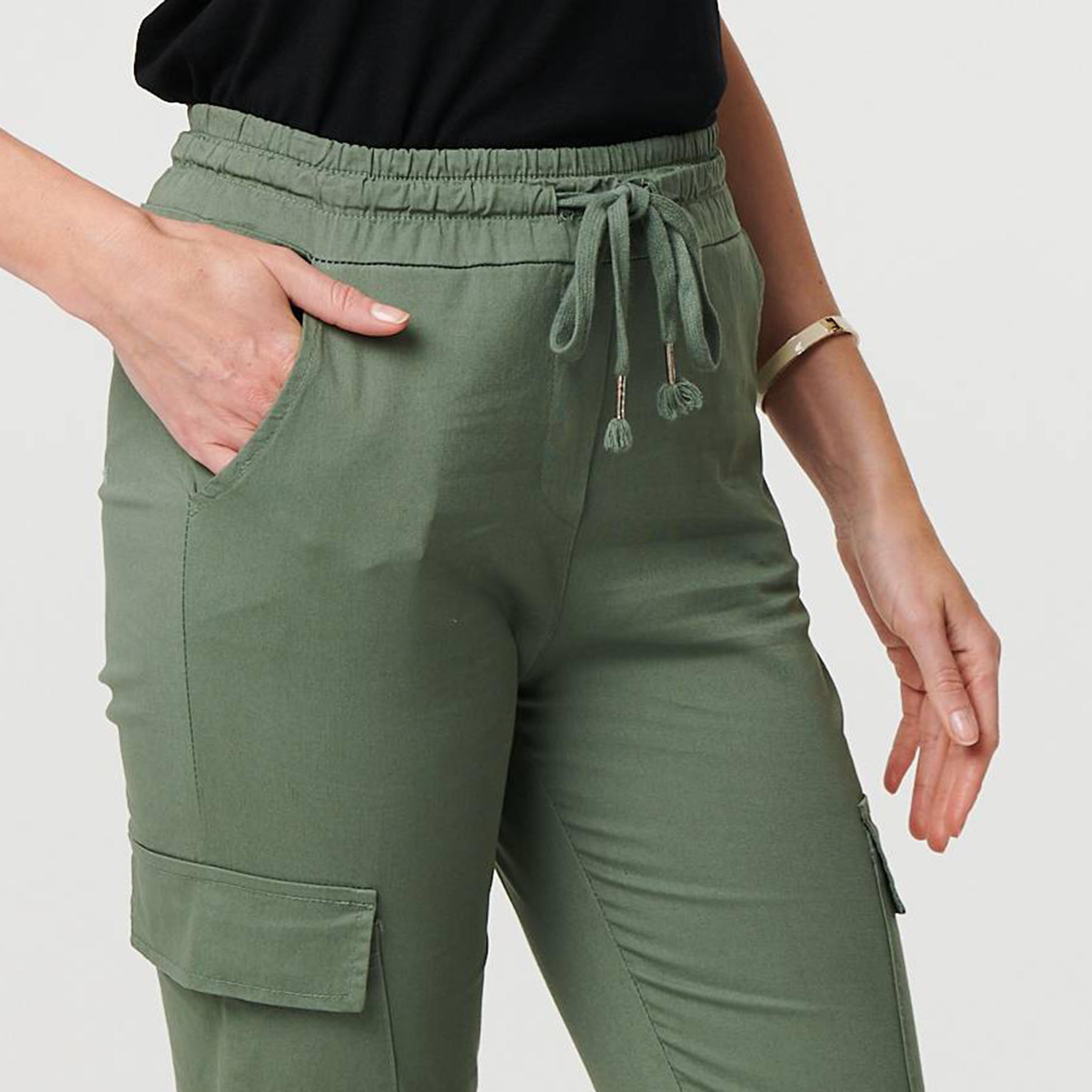 بنطلون "كارغو جوجر" رياضي نسائي من إيزابيل لندن-women-clothing-bottoms-joggers-image-8