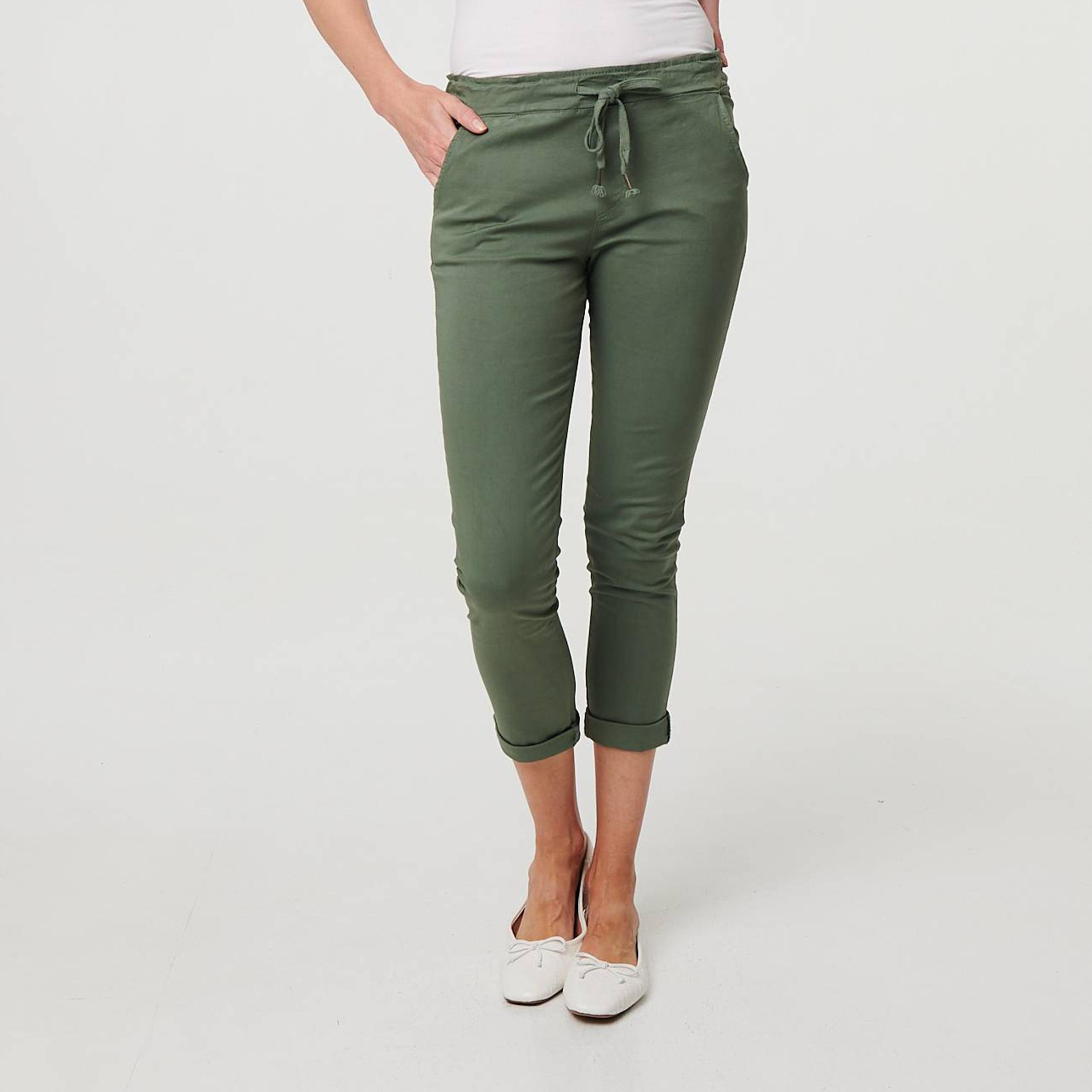 Izabel London Green Women's Trousers-women-clothing-bottoms-trousers-image-1