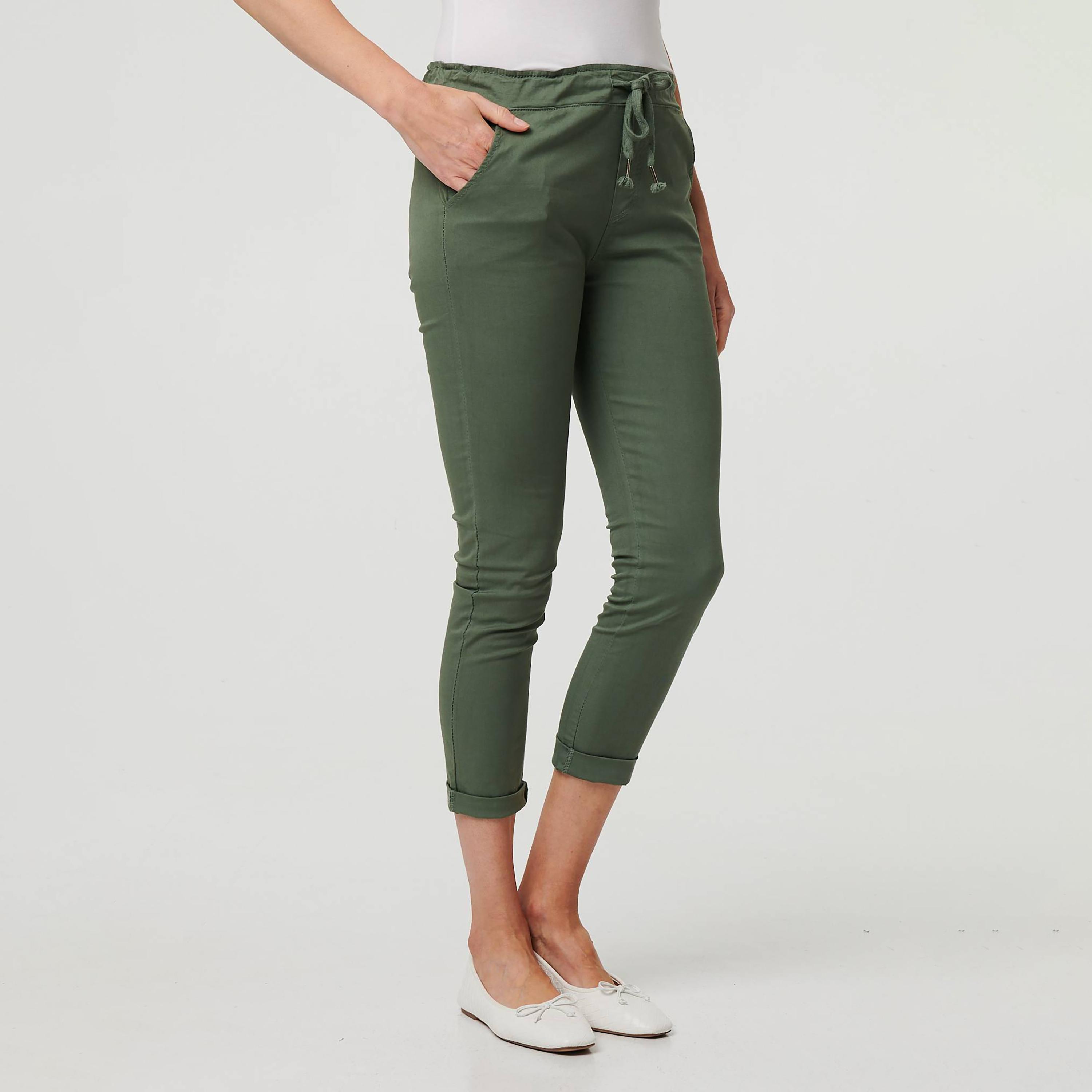 Izabel London Green Women's Trousers-women-clothing-bottoms-trousers-image-3