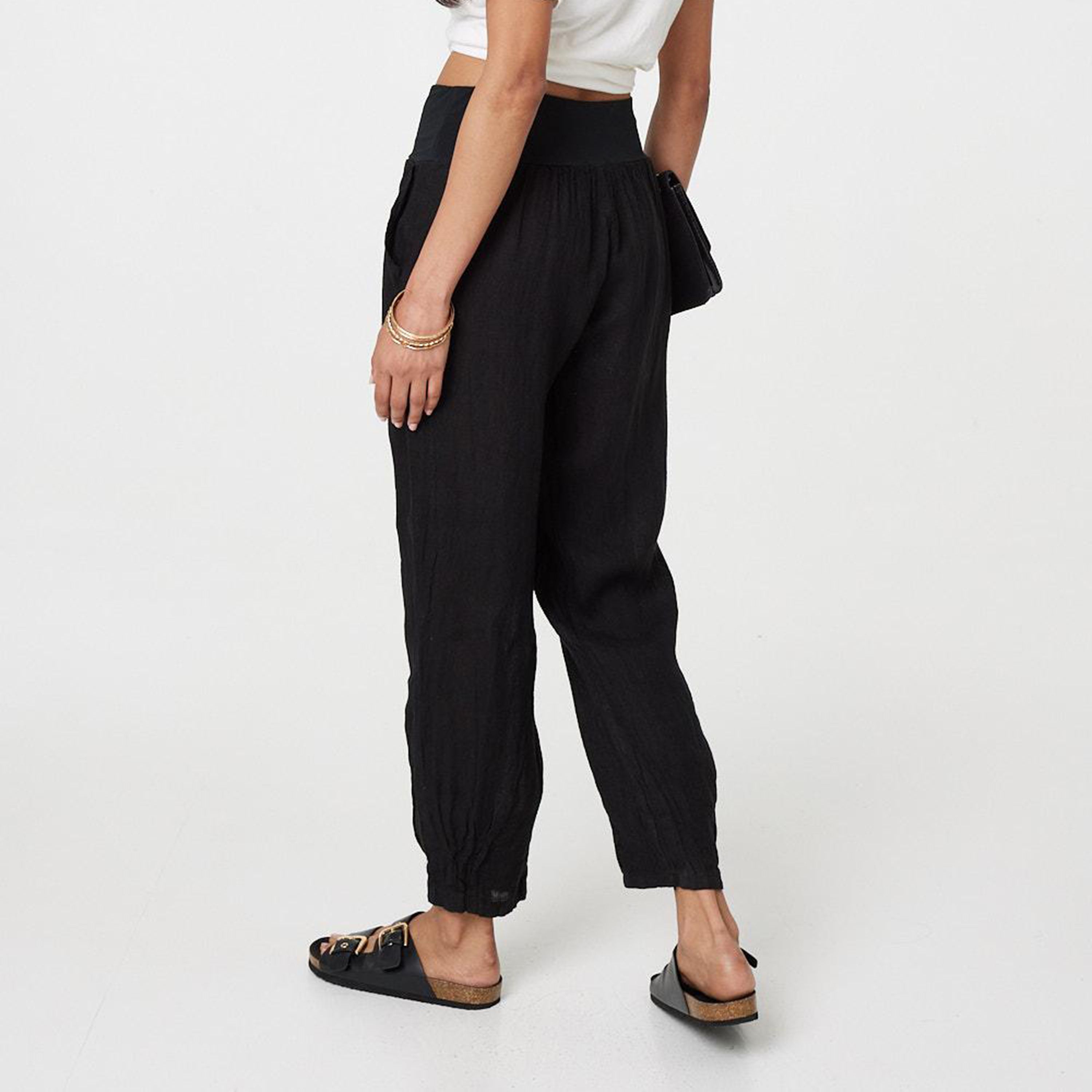 بنطلون نسائي من الكتان من إيزابيل لندن-women-clothing-bottoms-trousers-image-3