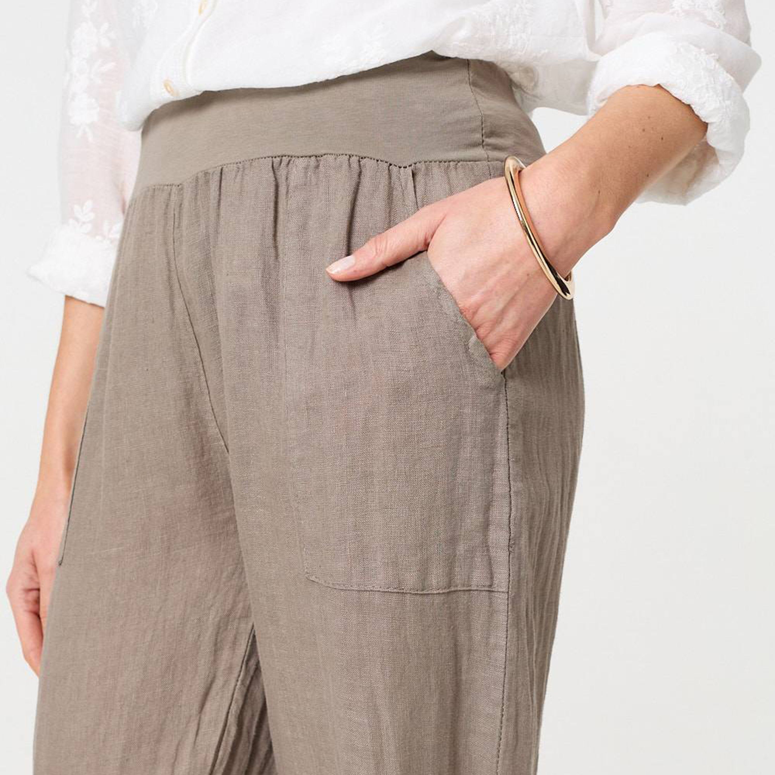 بنطلون نسائي من الكتان من إيزابيل لندن-women-clothing-bottoms-trousers-image-8