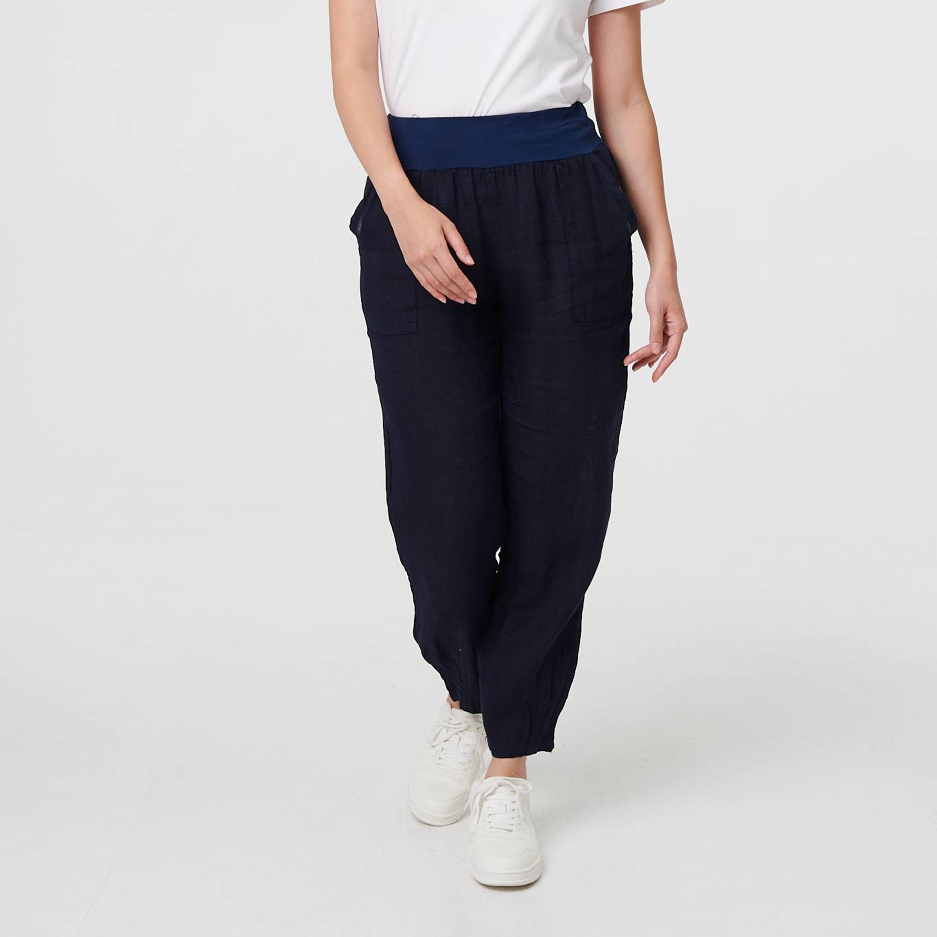 بنطلون نسائي من الكتان من إيزابيل لندن-women-clothing-bottoms-trousers-image-17