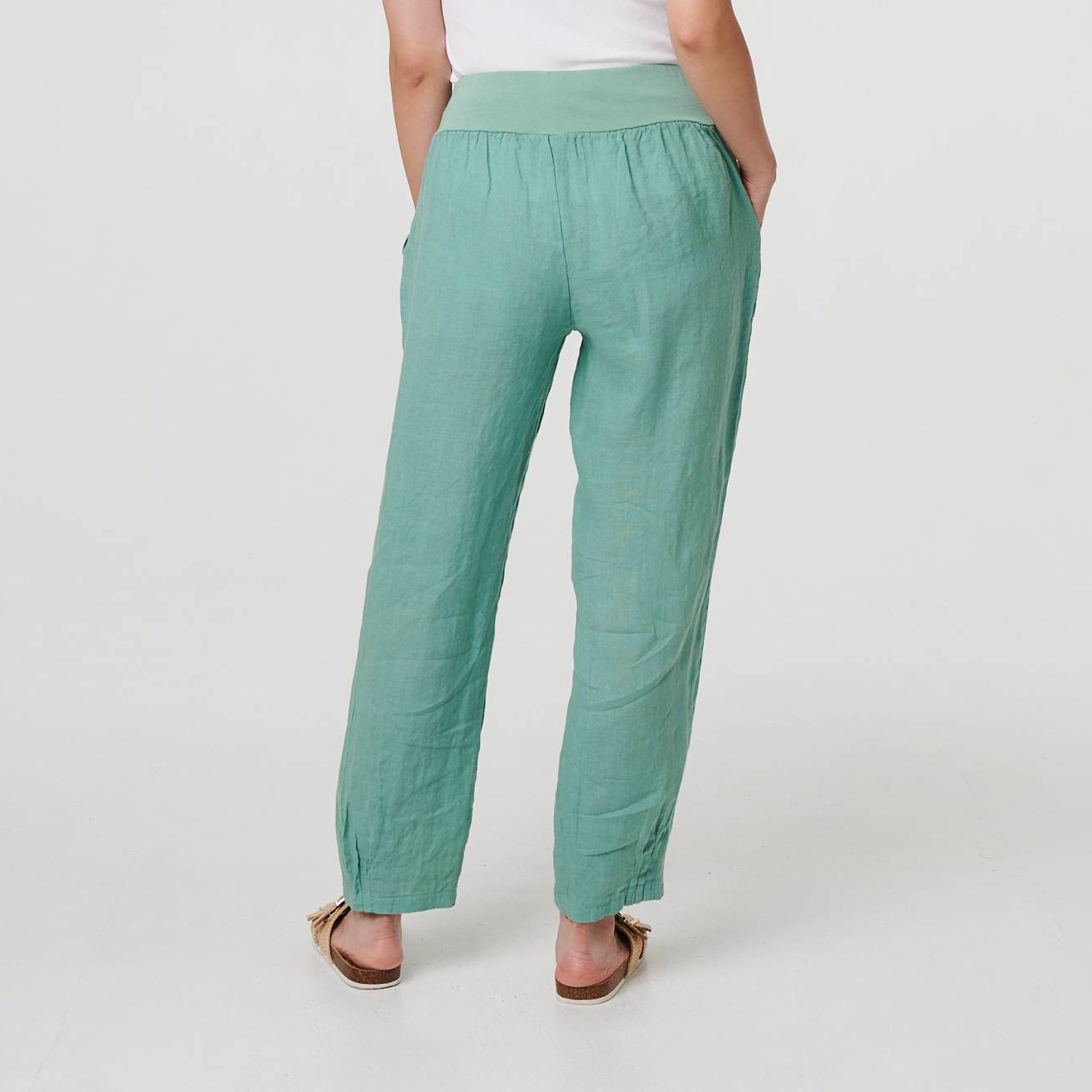بنطلون نسائي من الكتان من إيزابيل لندن-women-clothing-bottoms-trousers-image-22