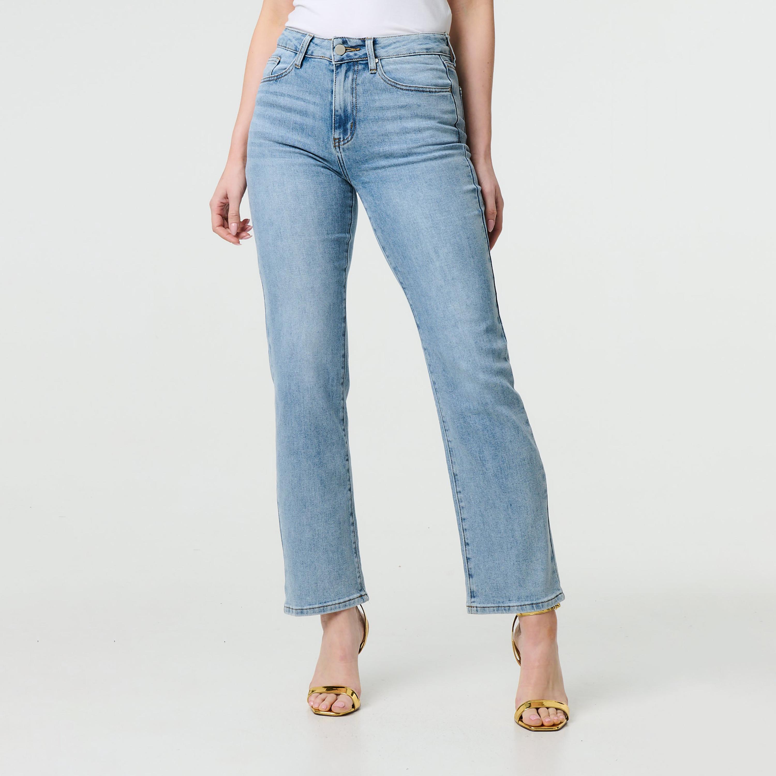 بنطلون جينز نسائي بلون أزرق من إيزابيل لندن-women-clothing-bottoms-jeans-image-1