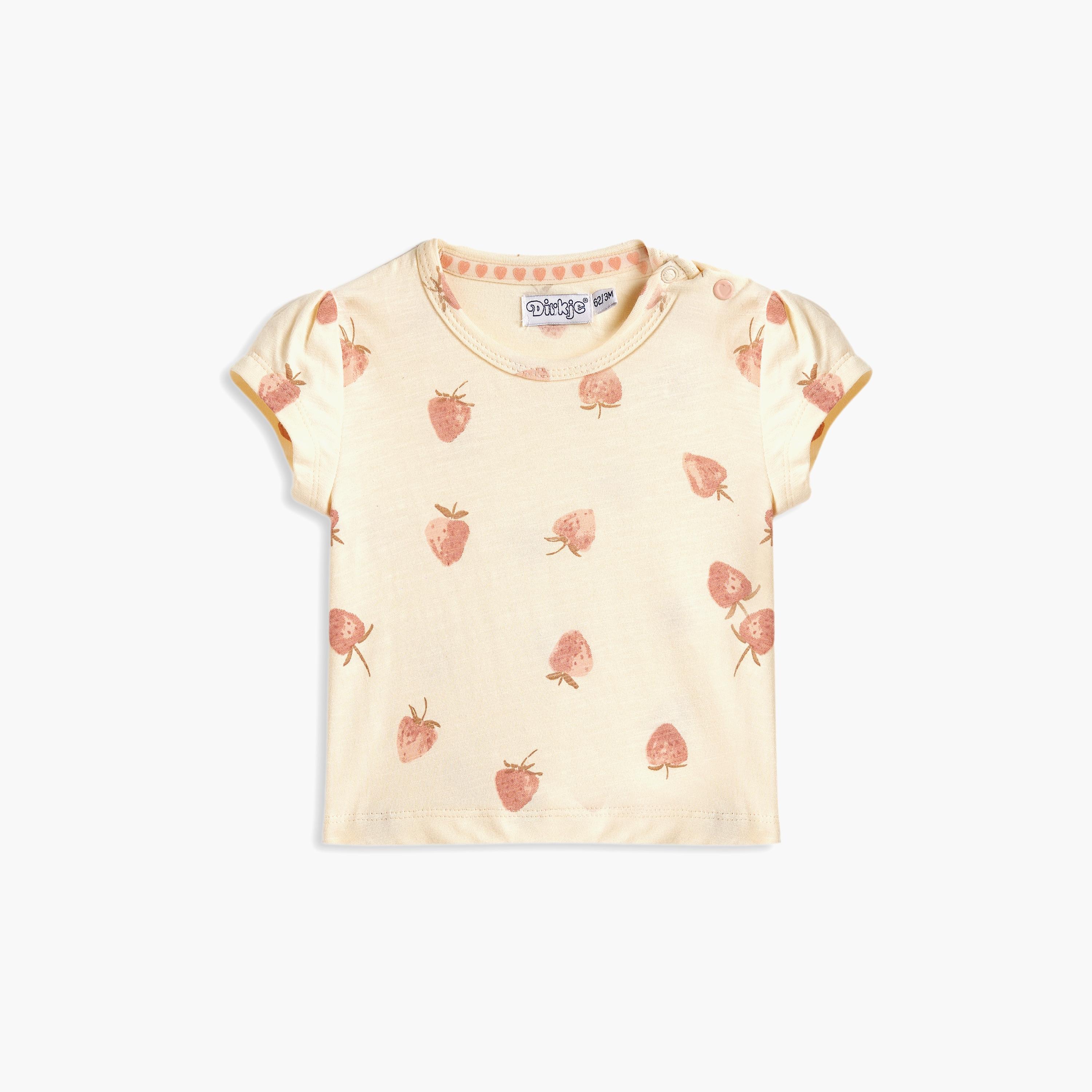 Dirkje 3-Piece Printed Short Sleeves T-Shirt, Shorts with Headband-baby-girls-clothing-setsandcoords-image-2