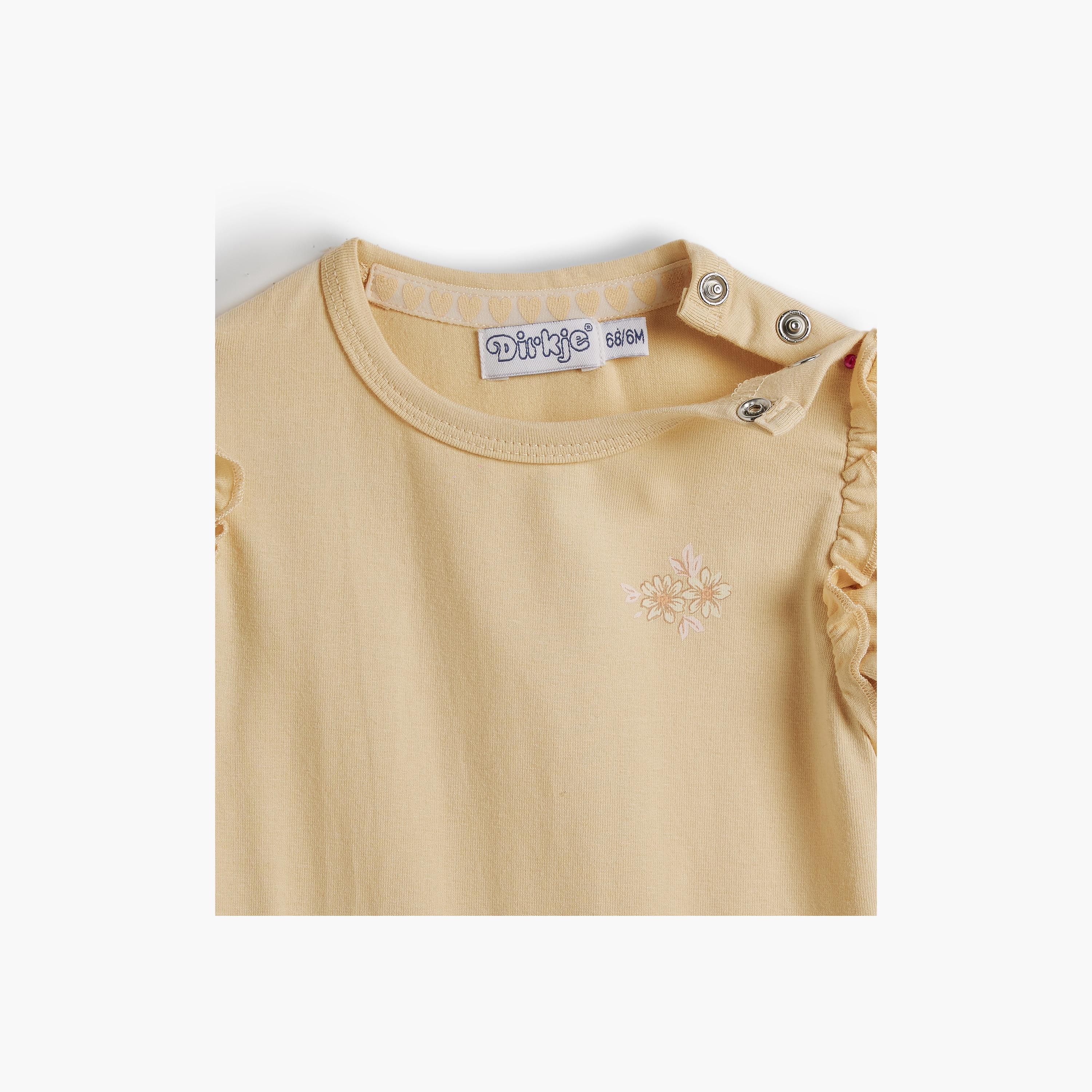 Dirkje 2-Piece Floral Printed Cap Sleeves Dress with Headband-baby-girls-clothing-dressesandjumpsuits-image-3