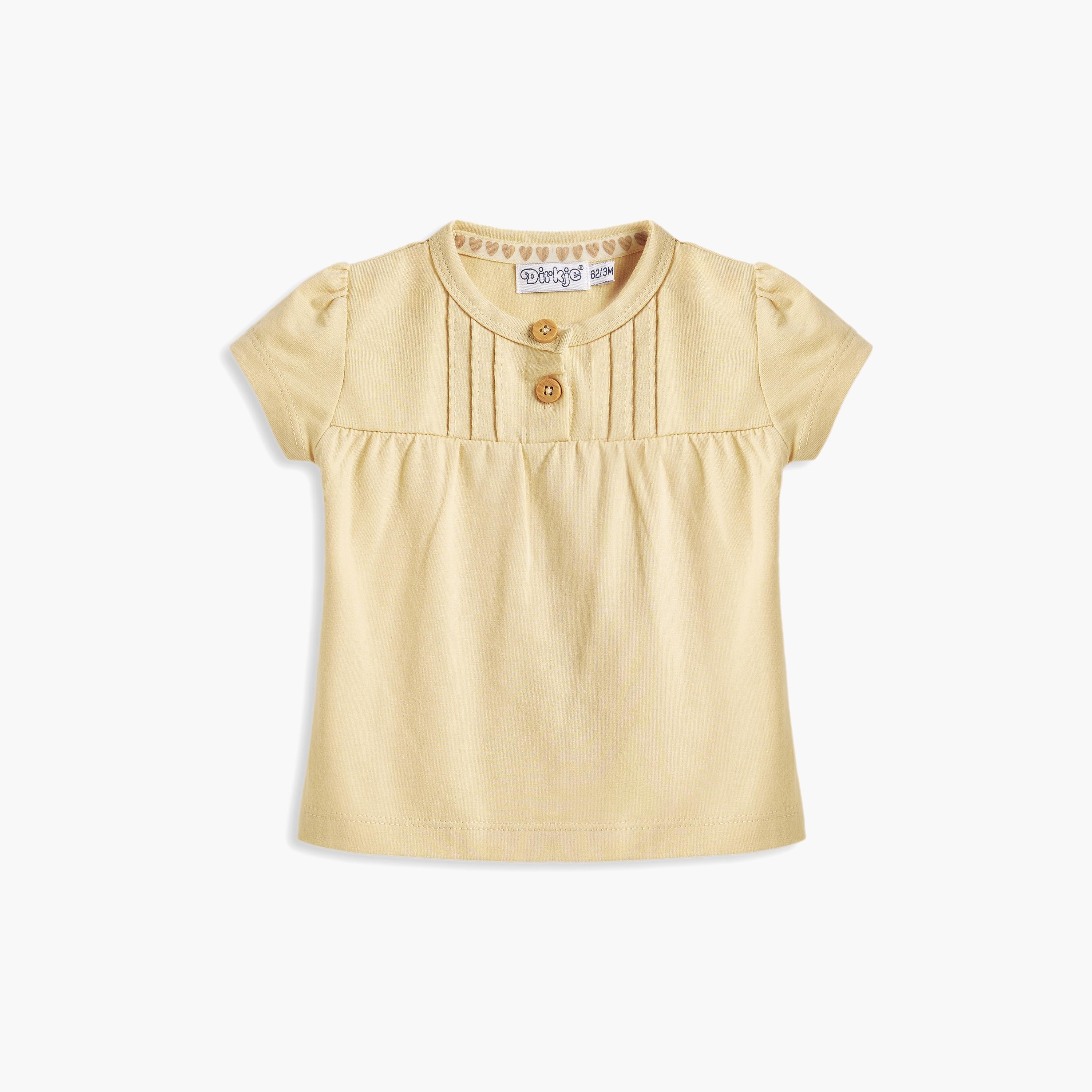 تي شيرت مطبوع بأكمام قصيرة مع شورت قطعتين من ديركجي-baby-girls-clothing-setsandcoords-image-2