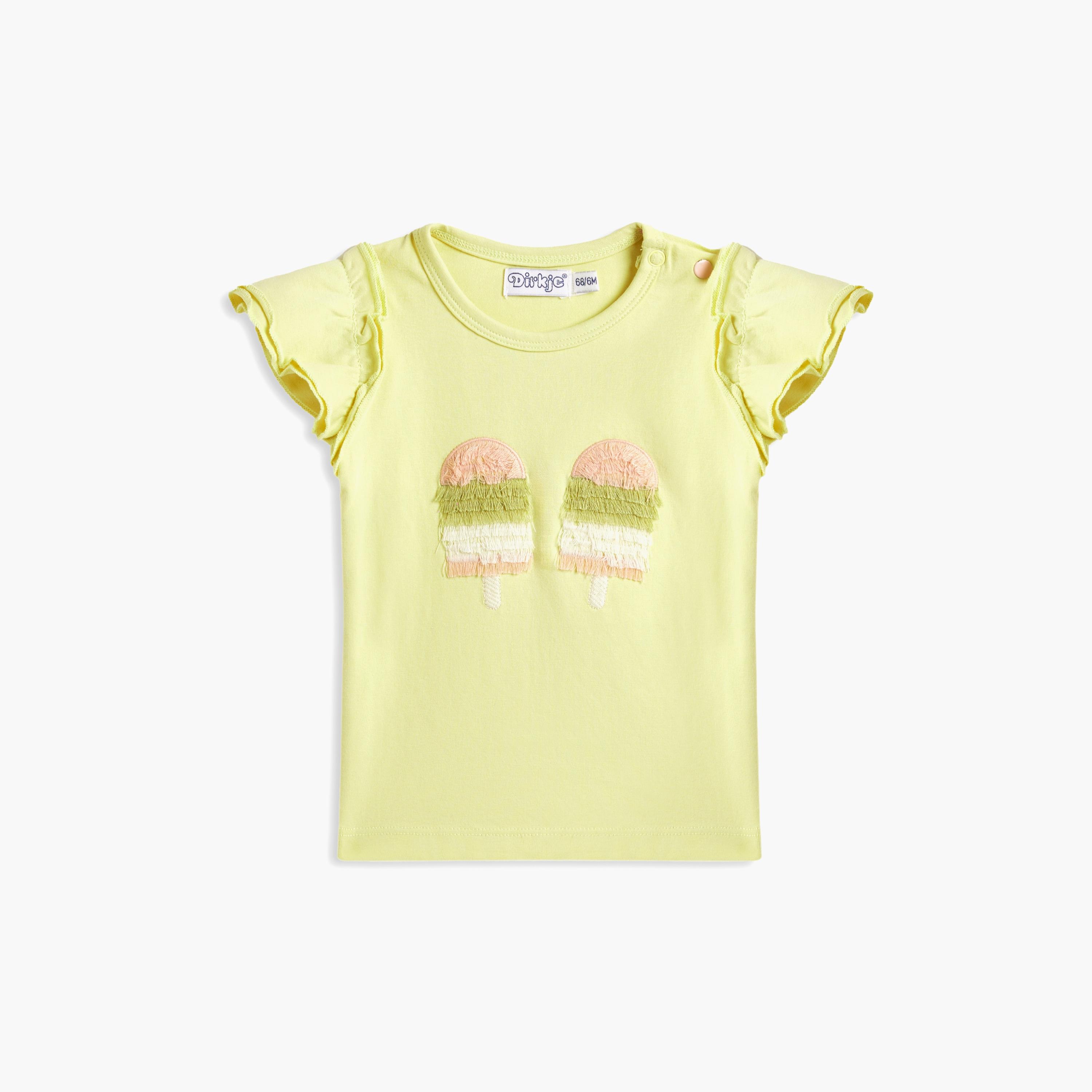 Dirkje 2-Piece Embroidered Cap Sleeves T-Shirt with Shorts-girls-clothing-setsandcoords-image-2