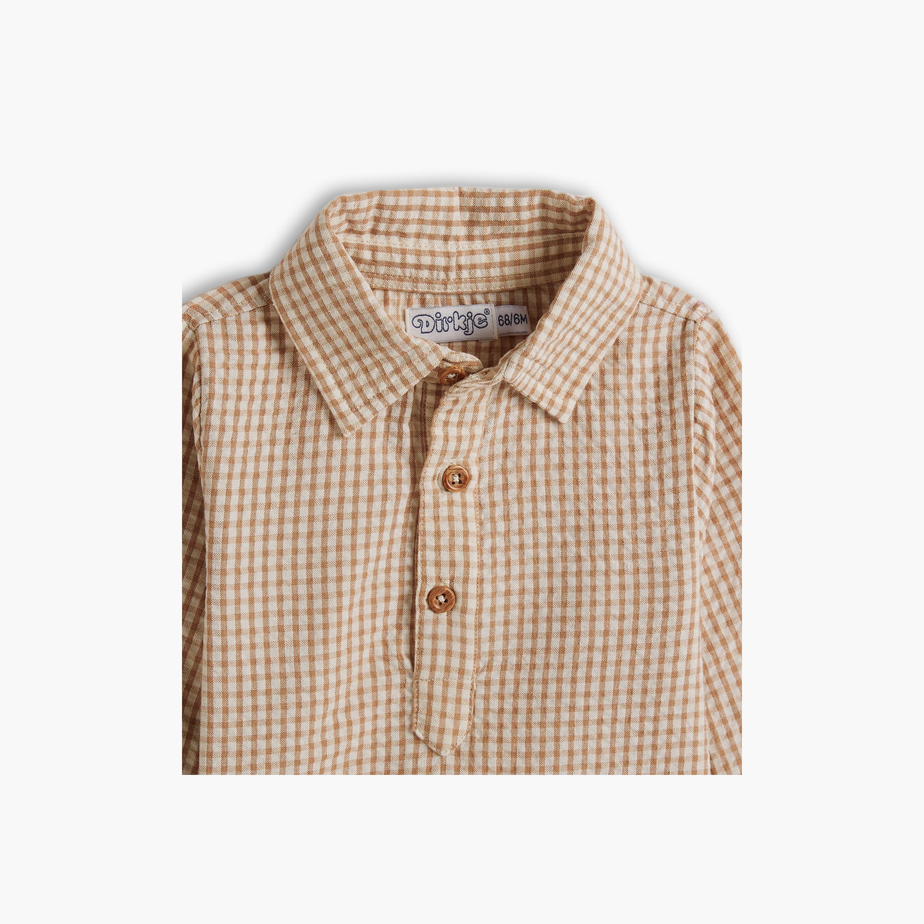 Dirkje Checked Long Sleeves Shirt-boys-clothing-shirts-image-3