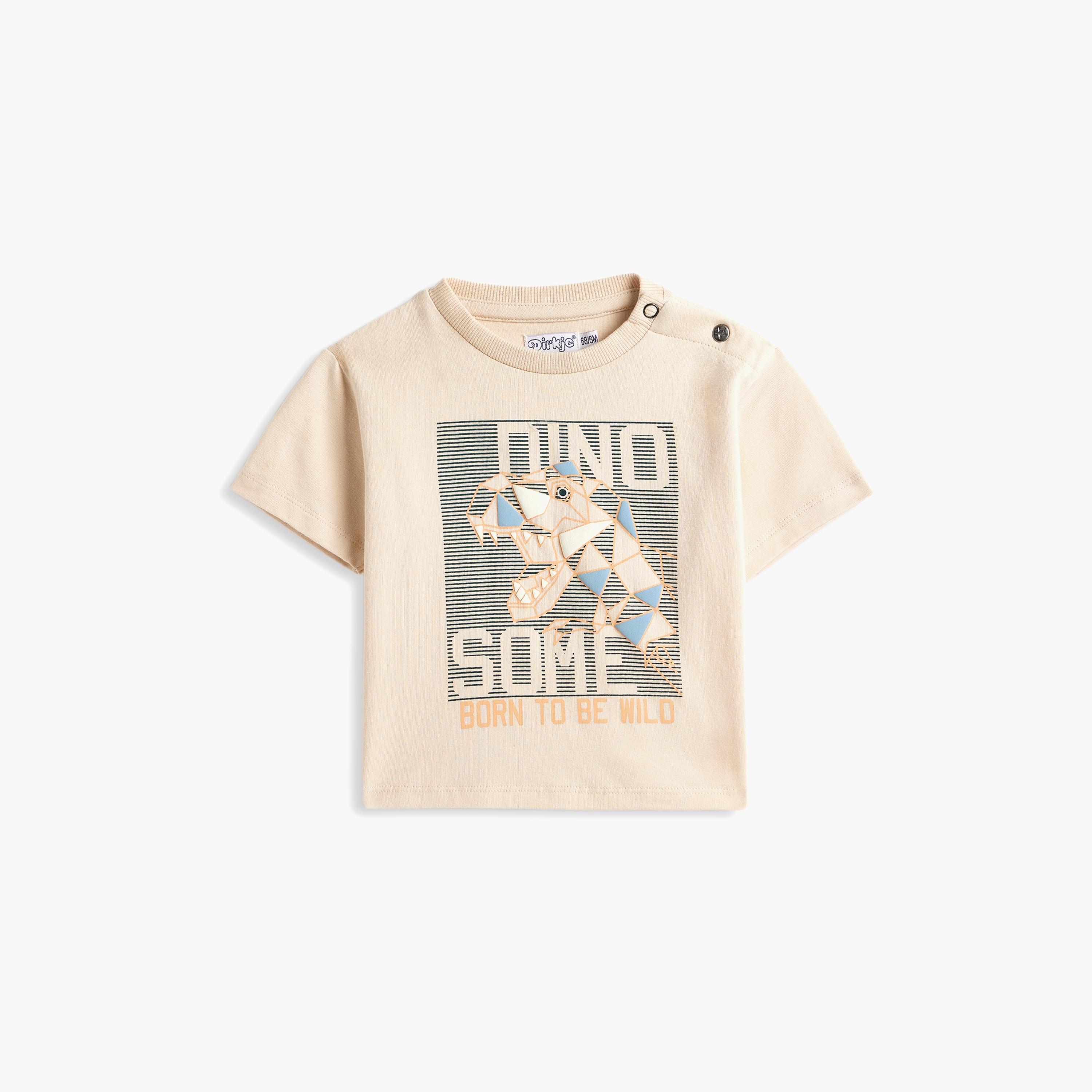 Dirkje 2-Piece Printed Short Sleeves T-Shirt with Joggers-boys-clothing-setsandcoords-image-2