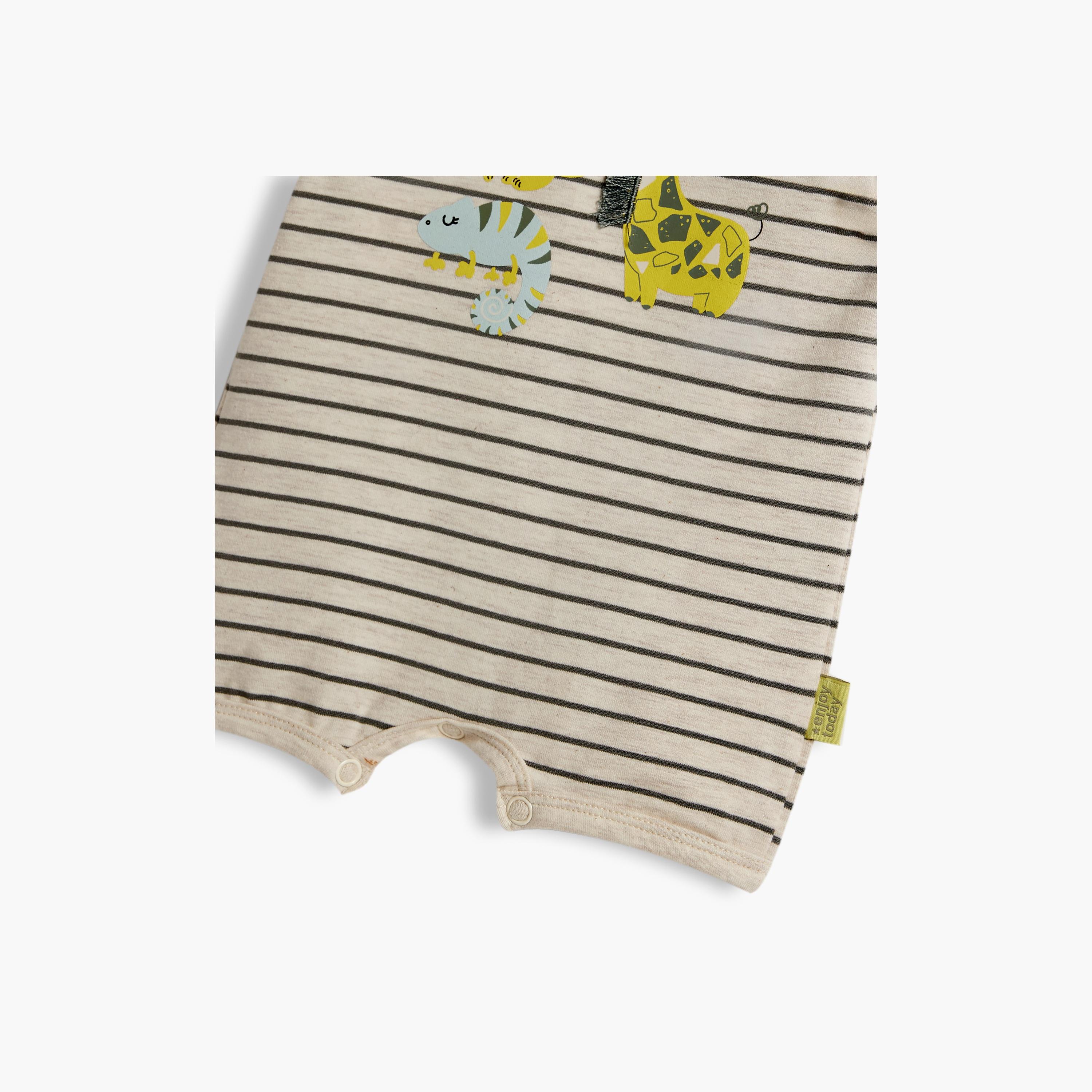 بودي سوت مخططة بأكمام قصيرة من ديركجي-baby-boys-clothing-bodysuits-image-3