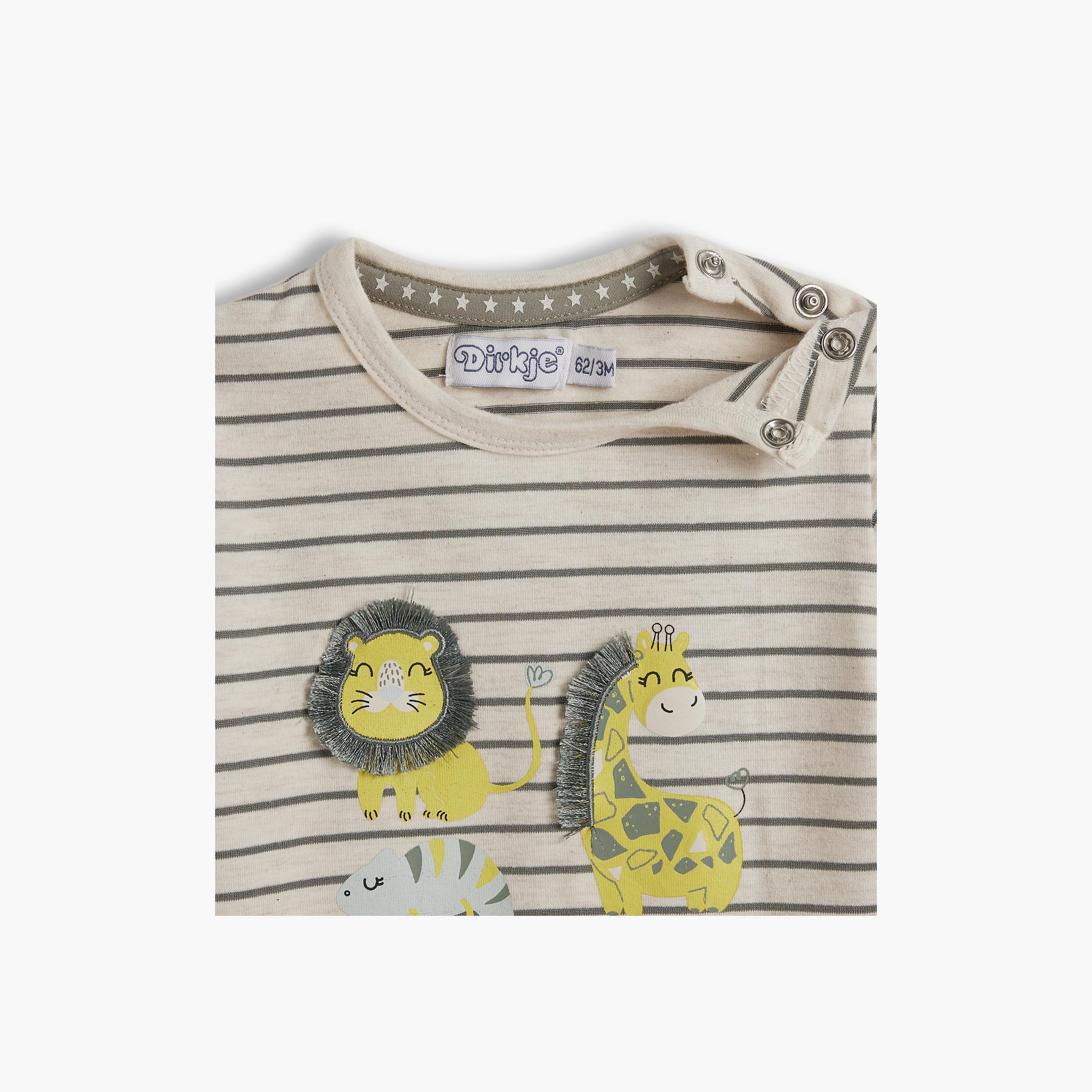 Dirkje 2-Piece Striped Short Sleeves T-Shirt with Shorts-baby-boys-clothing-setsandcoords-image-3