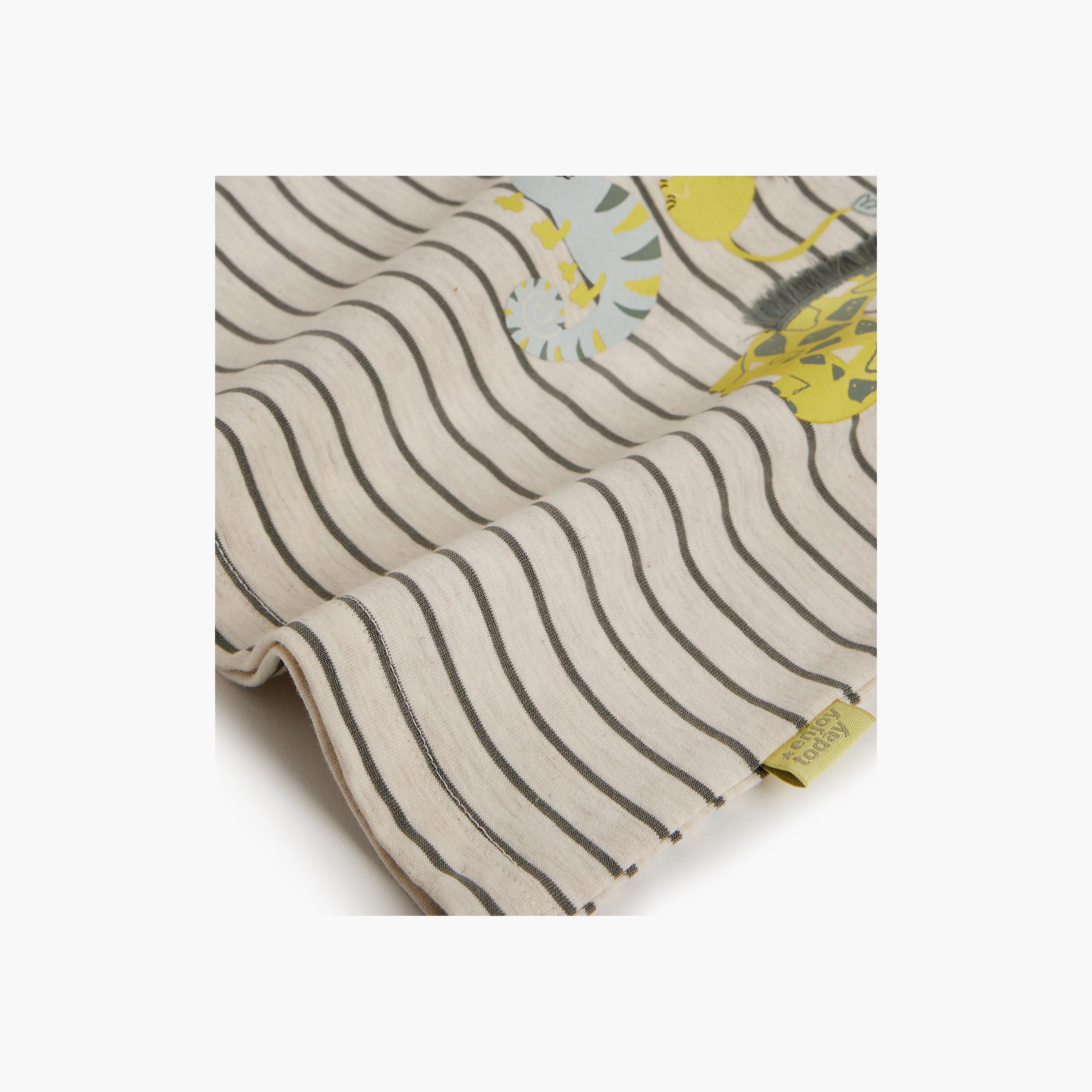 Dirkje 2-Piece Striped Short Sleeves T-Shirt with Shorts-baby-boys-clothing-setsandcoords-image-4