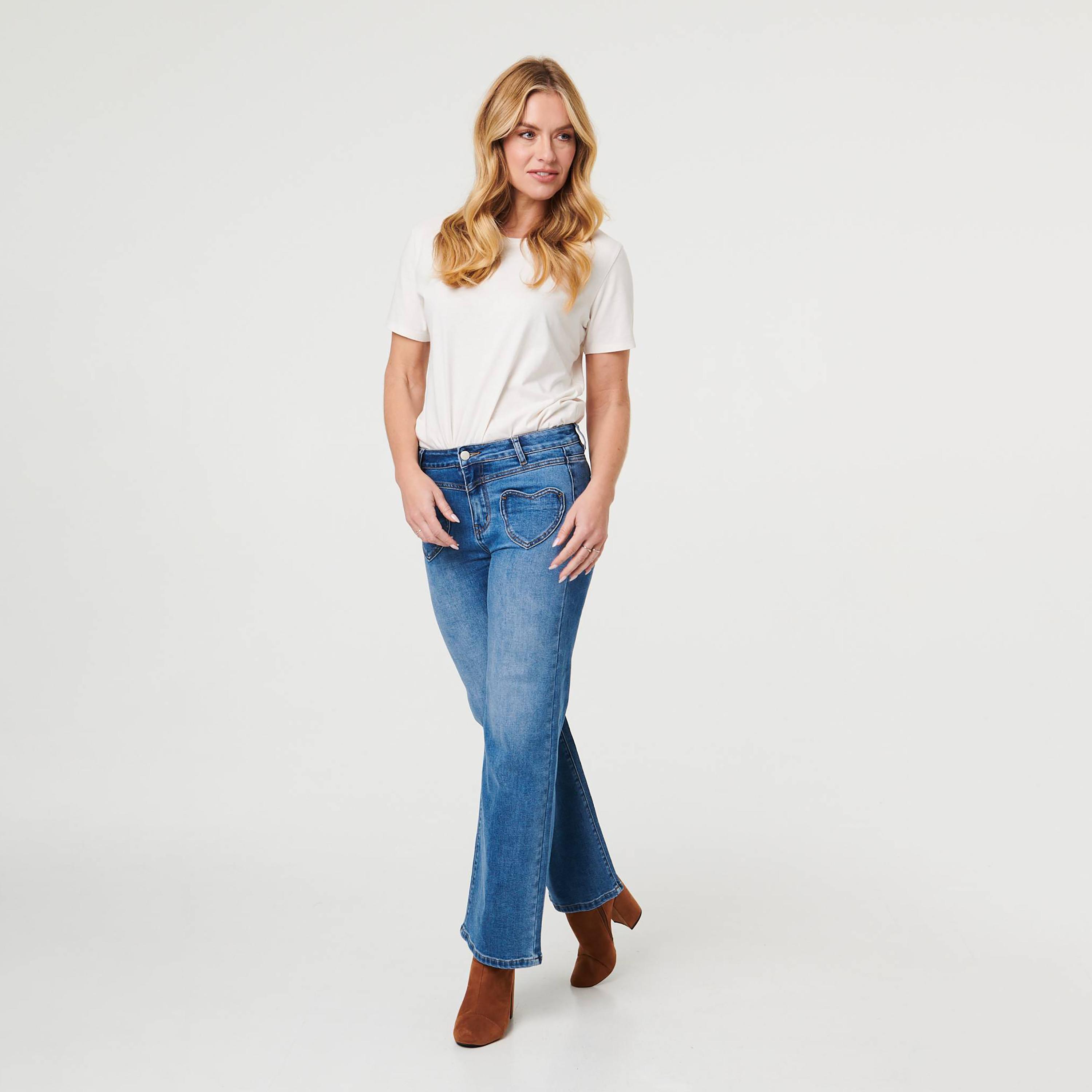 Izabel London Blue Straight Women's Jeans-women-clothing-bottoms-jeans-image-2