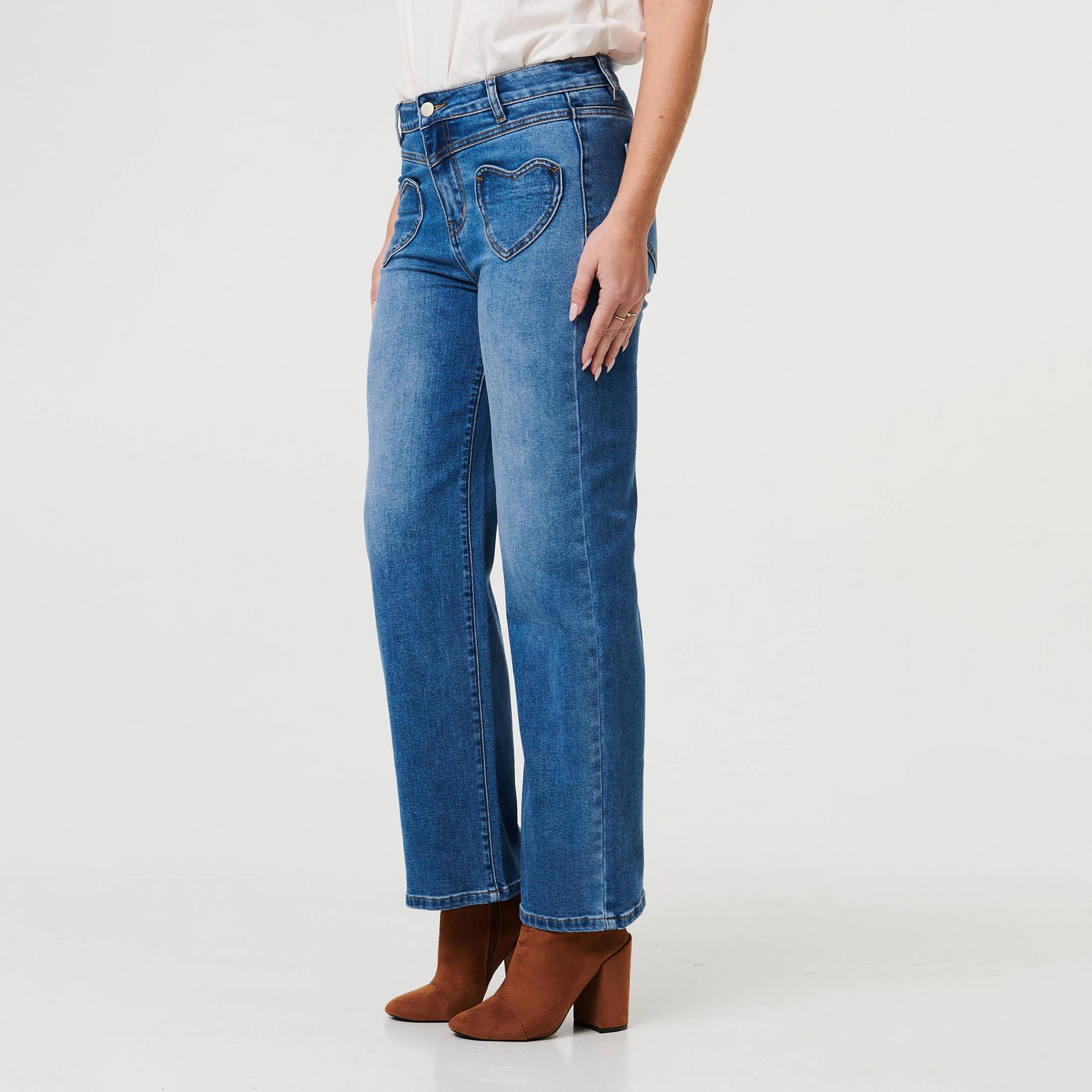 Izabel London Blue Straight Women's Jeans-women-clothing-bottoms-jeans-image-3