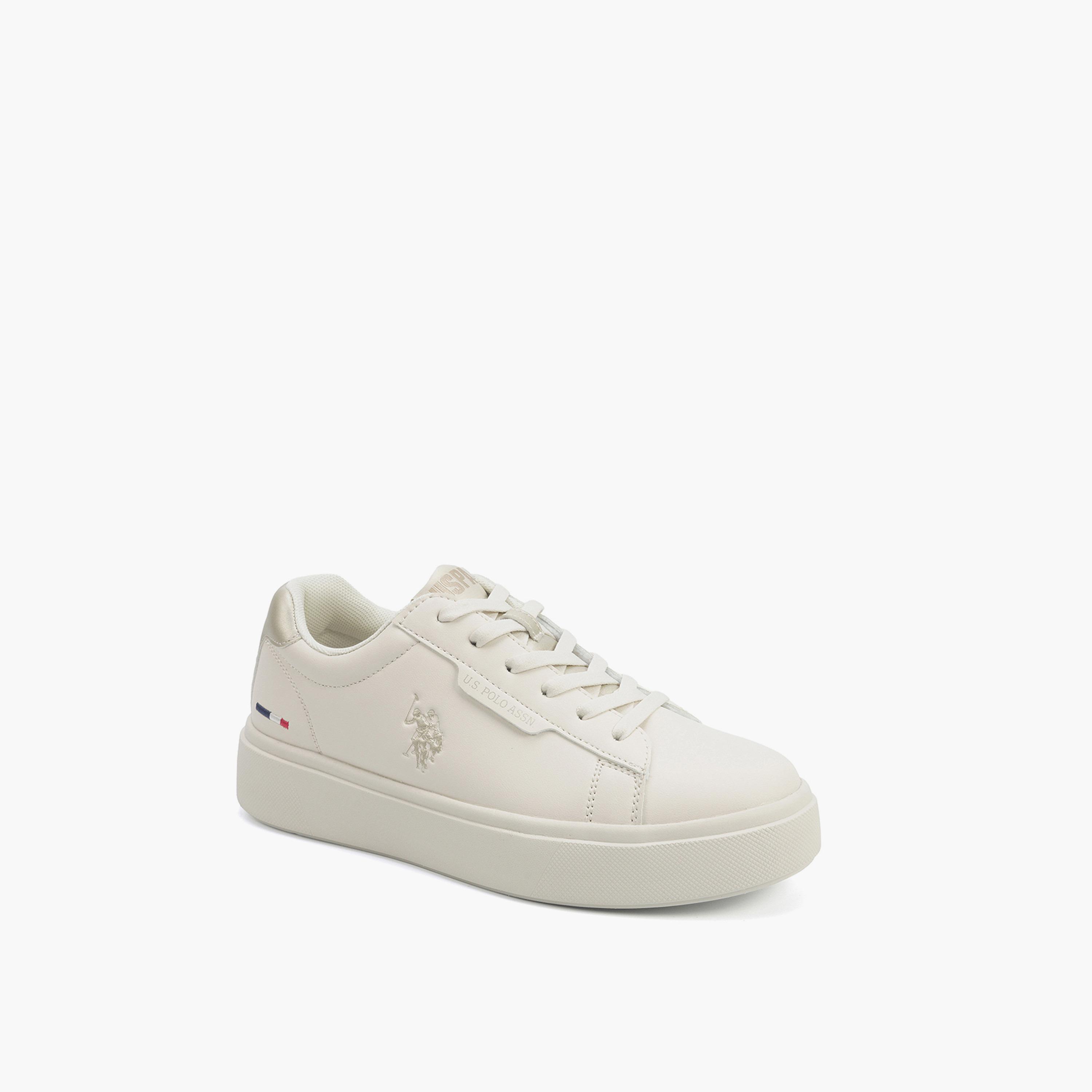 U.S. Polo Assn Women's Lace-Up Low Ankle Sneakers | PAMELA-GLB-5PR-WOMEN-OD-women-shoes-sneakers-image-1