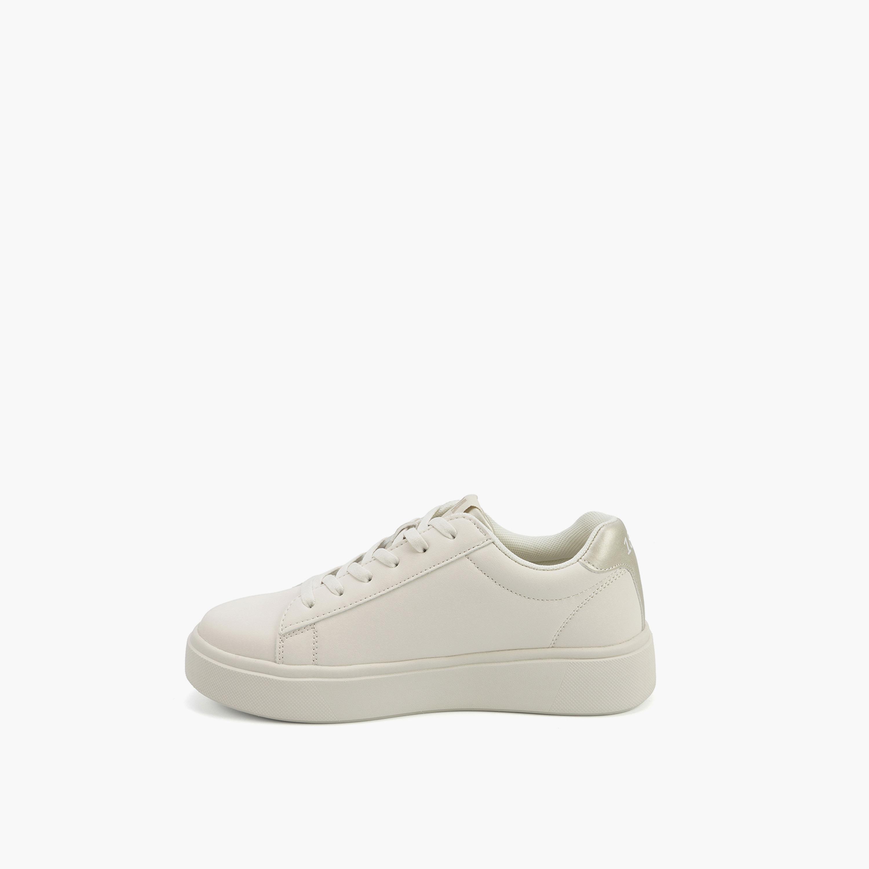U.S. Polo Assn Women's Lace-Up Low Ankle Sneakers | PAMELA-GLB-5PR-WOMEN-OD-women-shoes-sneakers-image-3