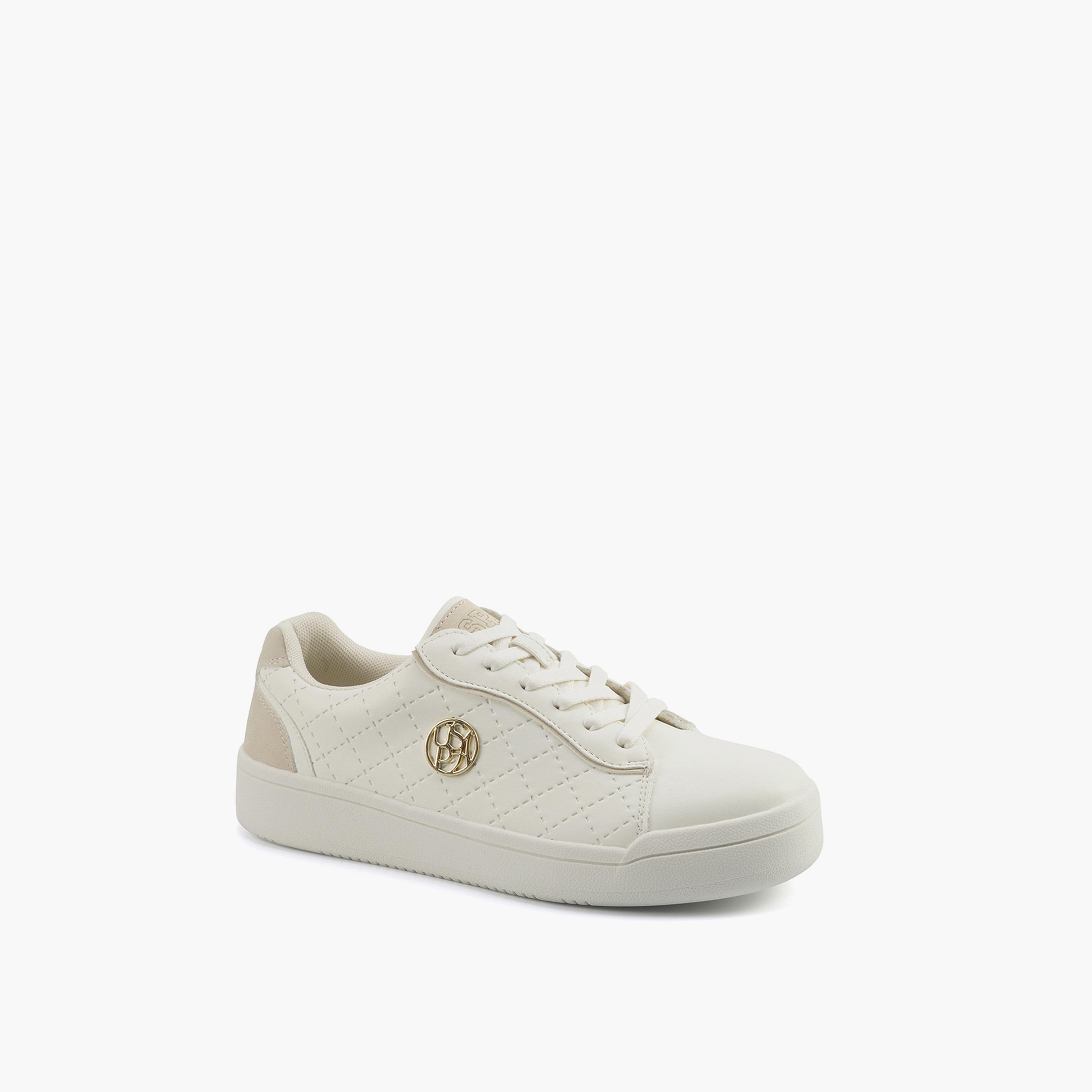 U.S. Polo Assn Women's Lace-Up Low Ankle Sneakers | PENA-GLB-5PR-WOMEN-OD-women-shoes-sneakers-image-1