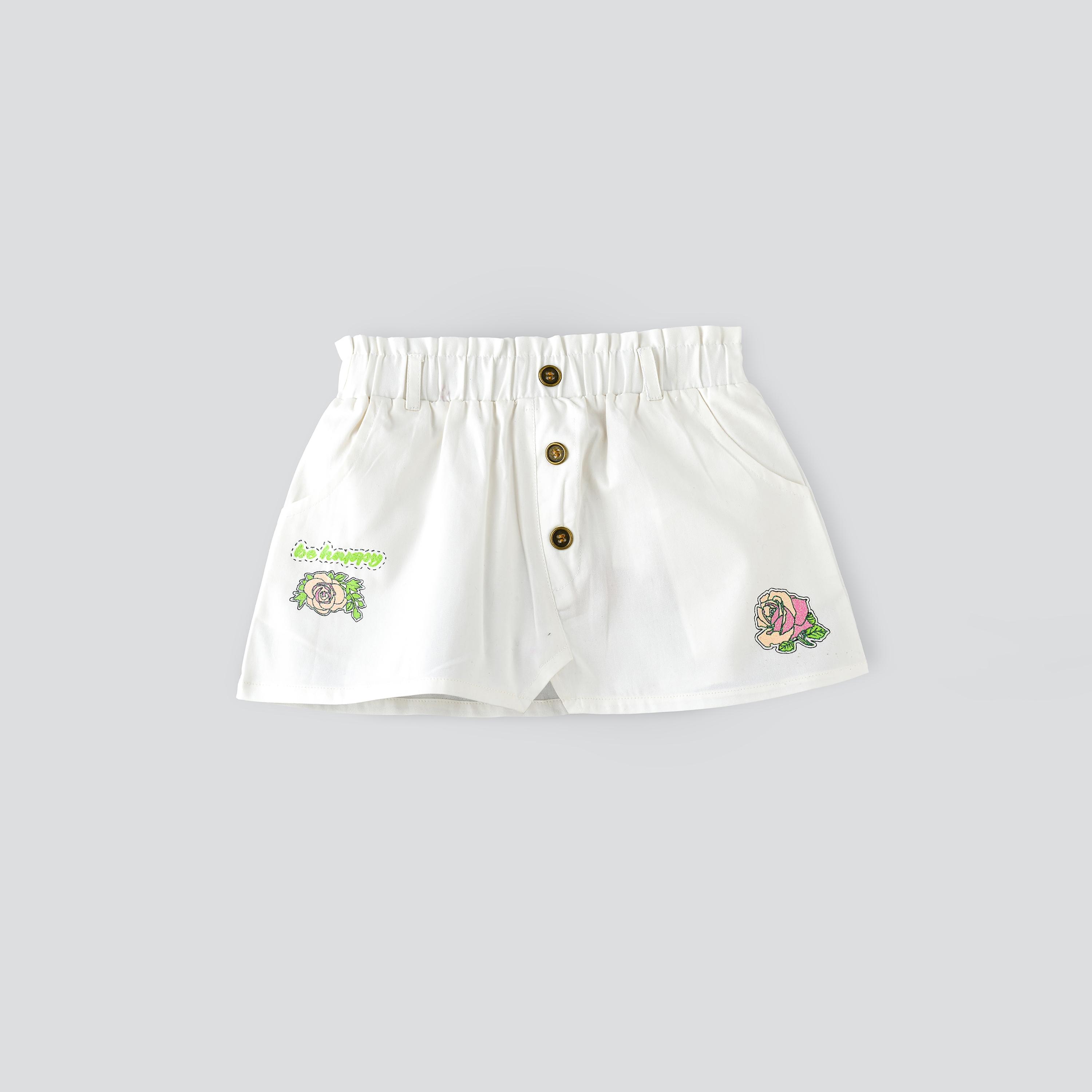 تنورة فلورال من يونيك كيدز-girls-clothing-bottoms-shorts-image-4