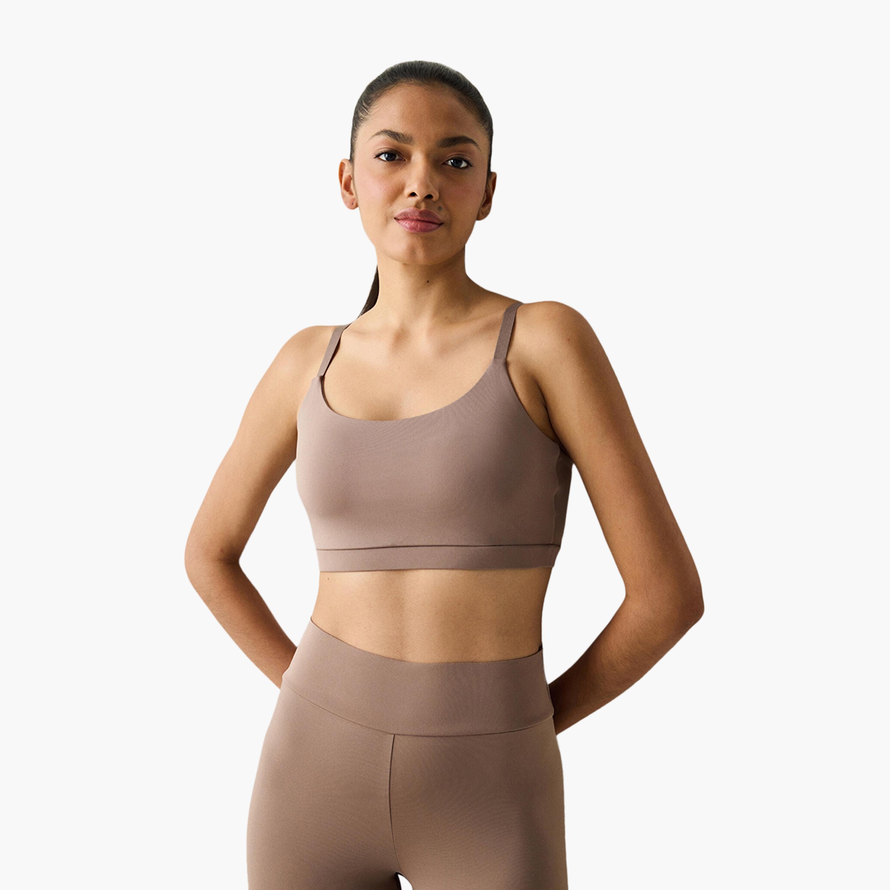 Penti Brown Non-Wired High Support Padded Women's Sports Bra-women-clothing-lingerie-bras-image-1