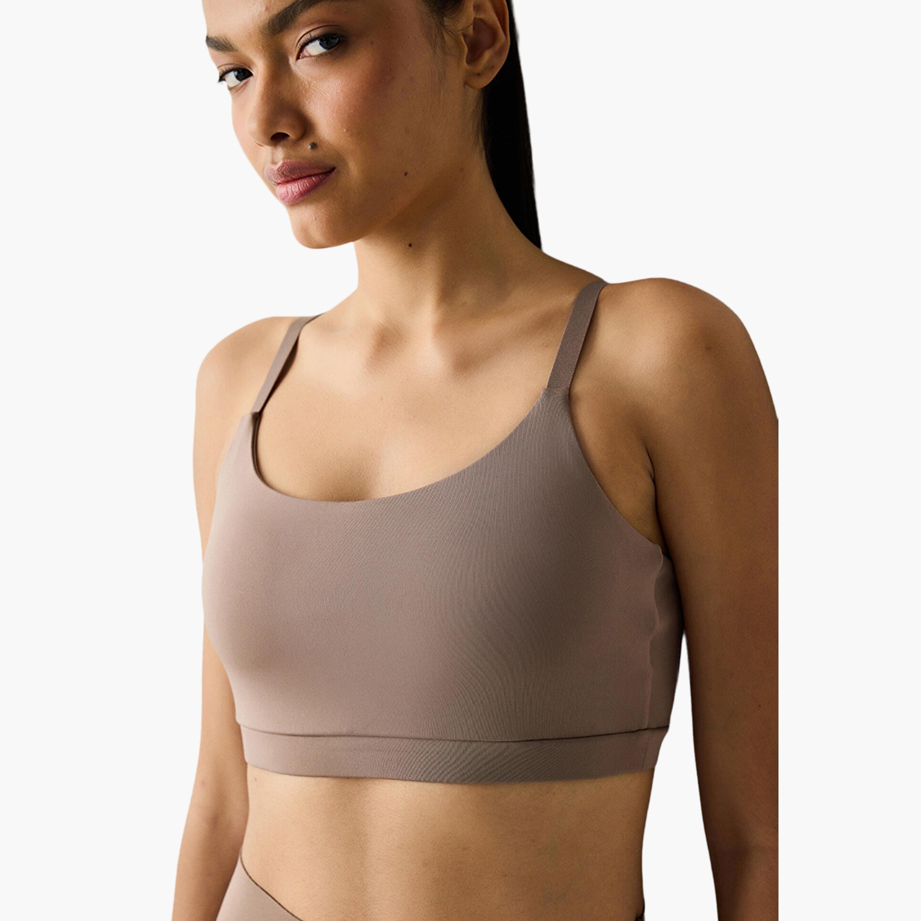 Penti Brown Non-Wired High Support Padded Women's Sports Bra-women-clothing-lingerie-bras-image-2