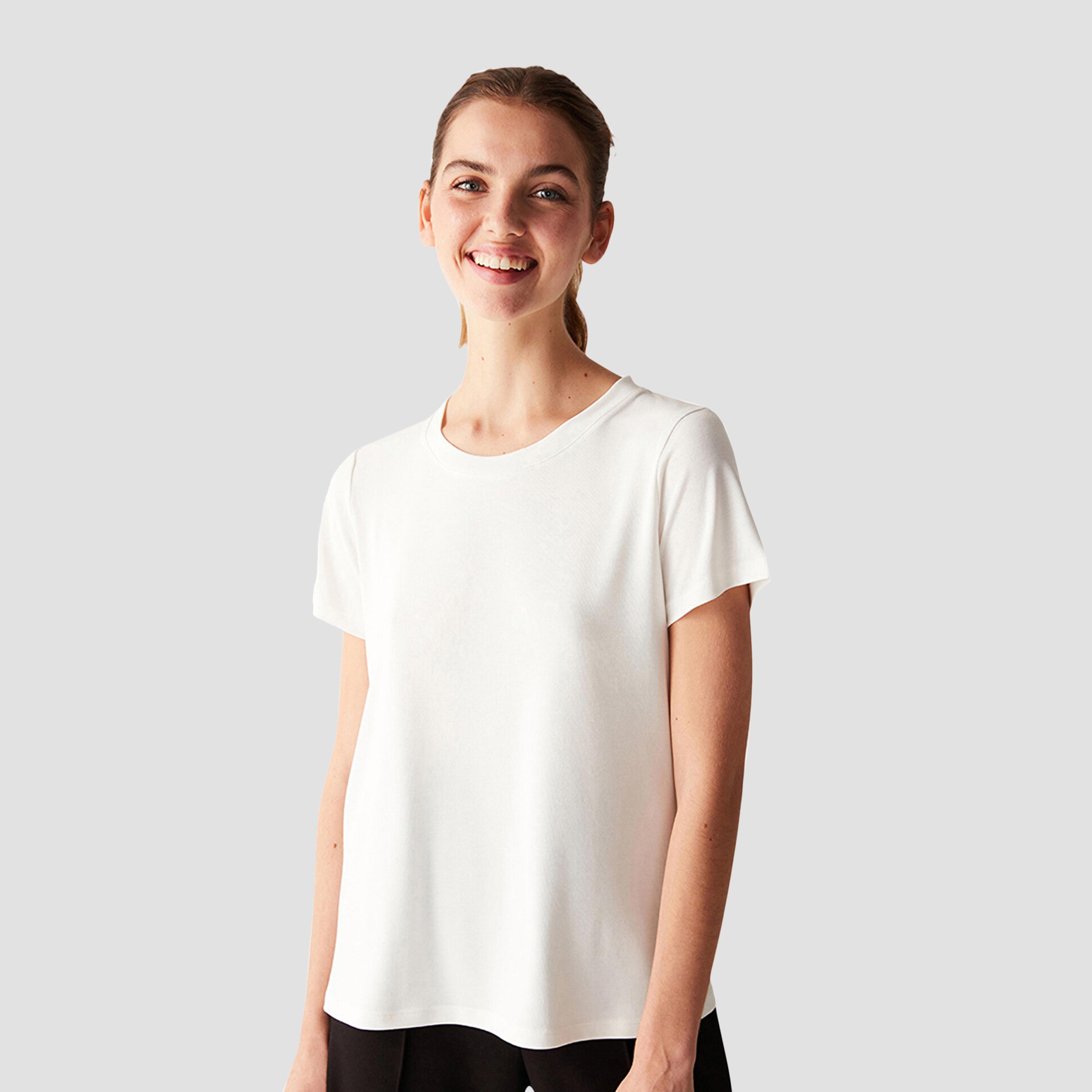 تي شيرت نسائي أبيض من بينتي-women-clothing-tshirts-image-3