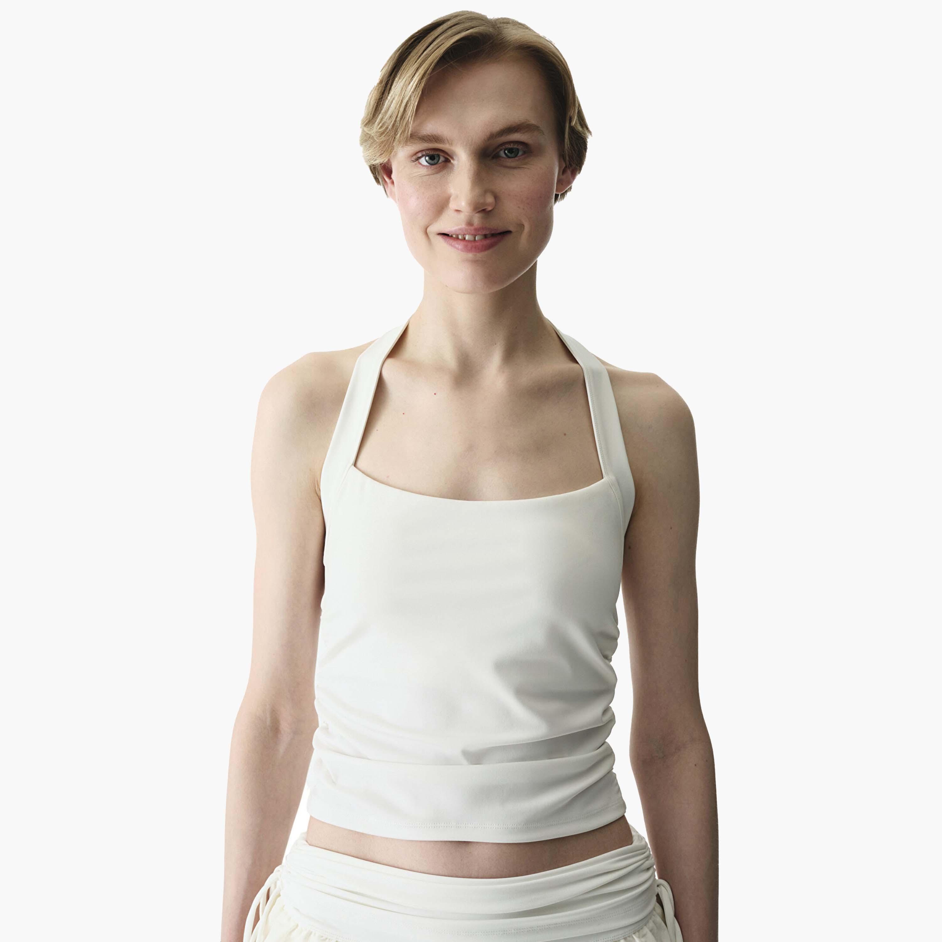 Penti Halter Neck White Women's Tank Top-women-clothing-shirtsandblouses-blouses-image-1