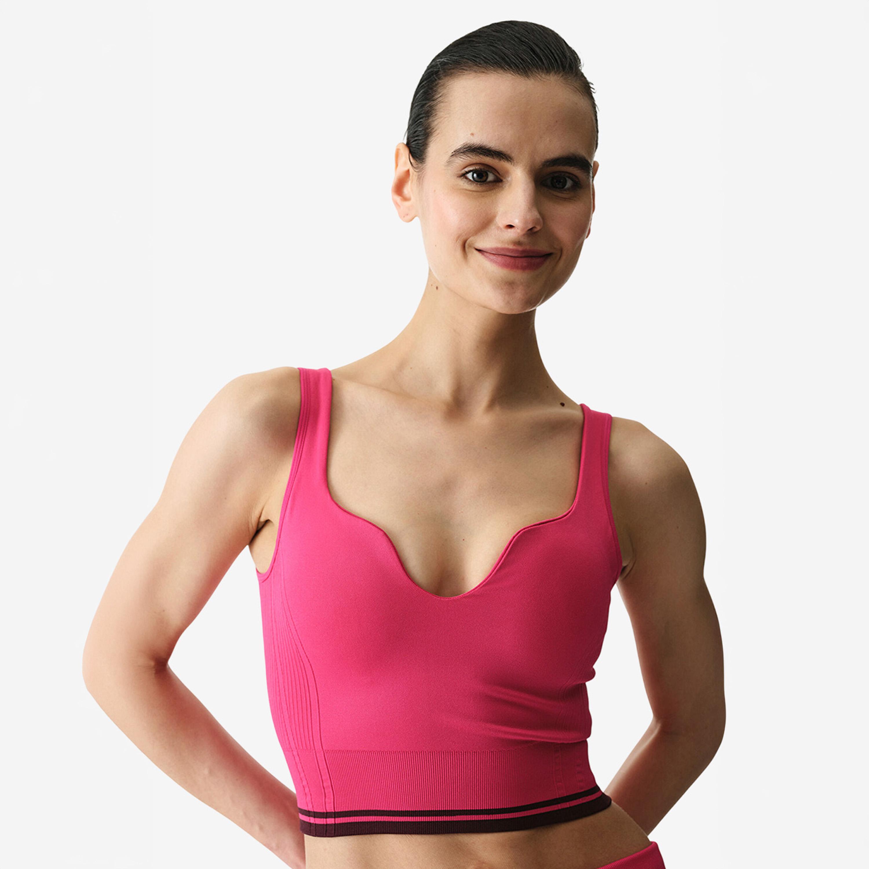 Penti Slim Fit Plain Deep Neck Sleeveless Women's Crop Top-women-clothing-shirtsandblouses-blouses-image-1