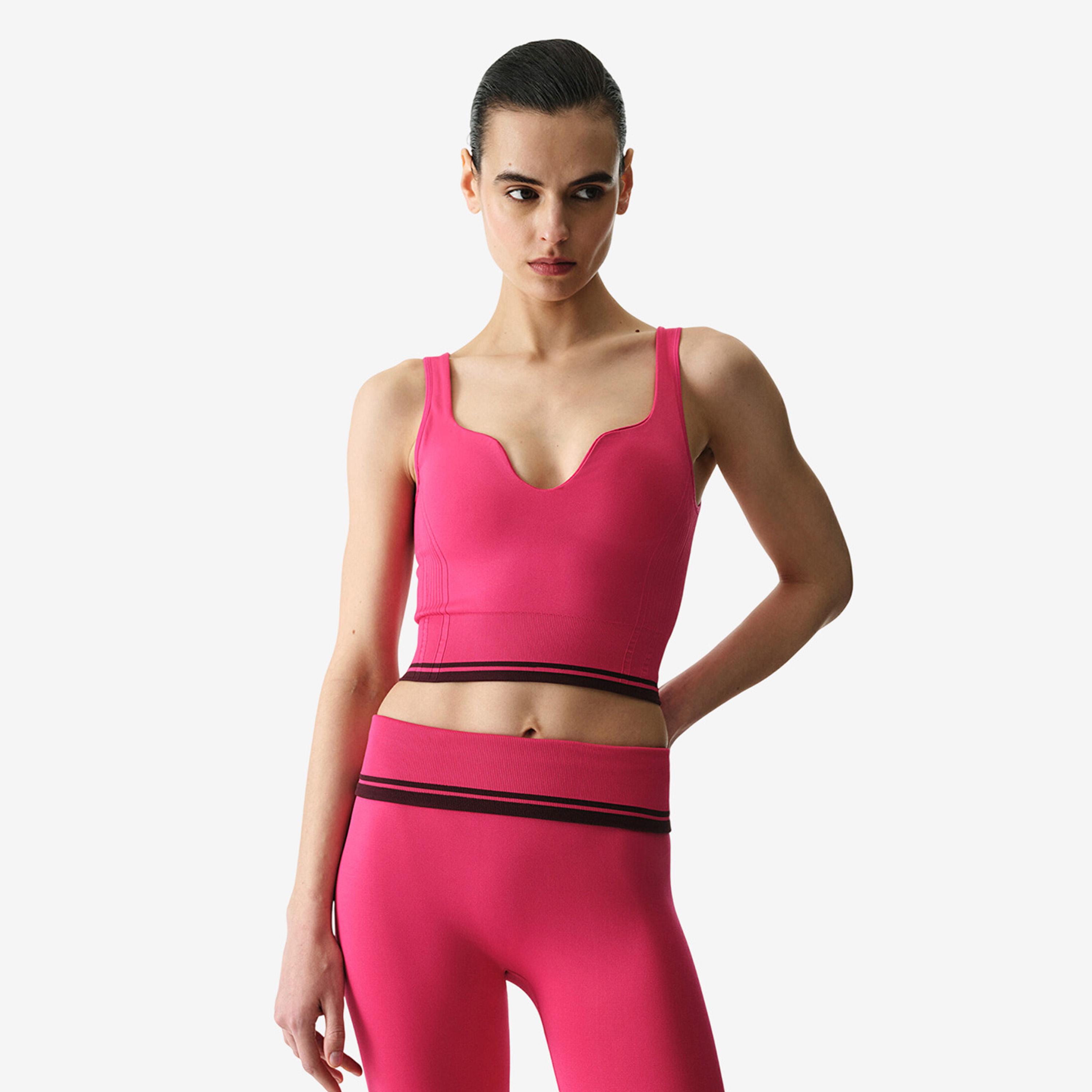 Penti Slim Fit Plain Deep Neck Sleeveless Women's Crop Top-women-clothing-shirtsandblouses-blouses-image-2