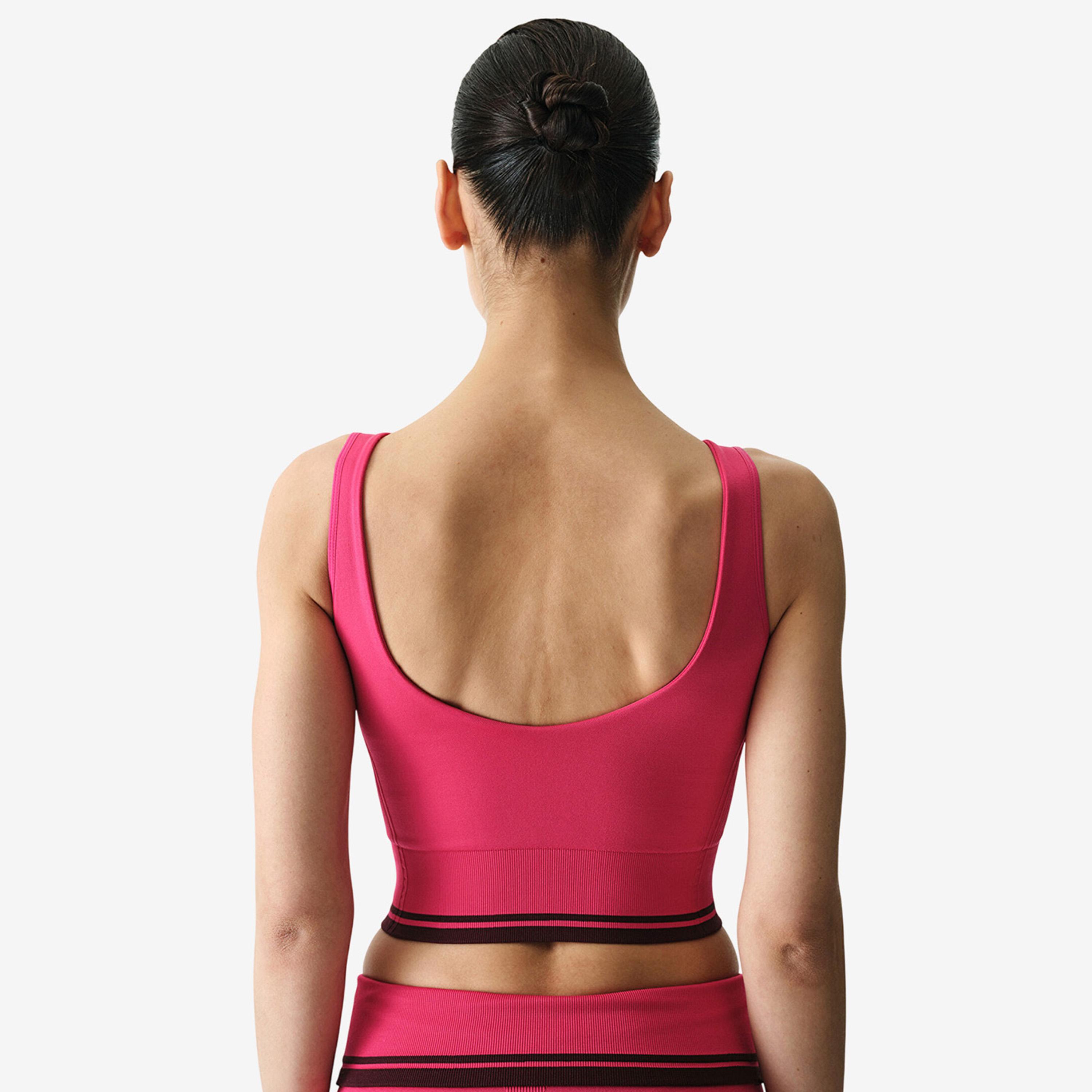 Penti Slim Fit Plain Deep Neck Sleeveless Women's Crop Top-women-clothing-shirtsandblouses-blouses-image-3