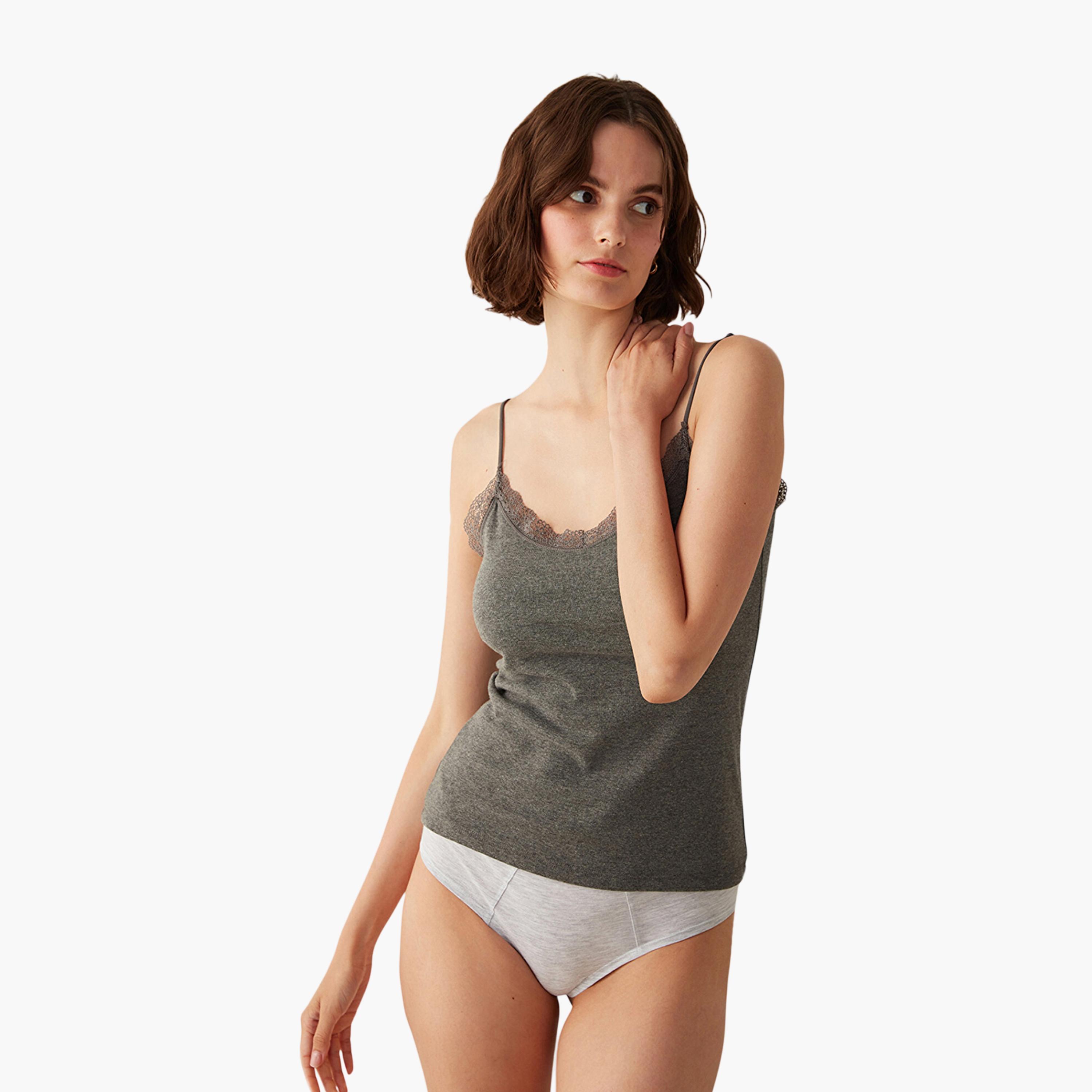 Penti Plain Strappy Sleeveless Women's Camisole-women-clothing-lingerie-camisoles-image-3