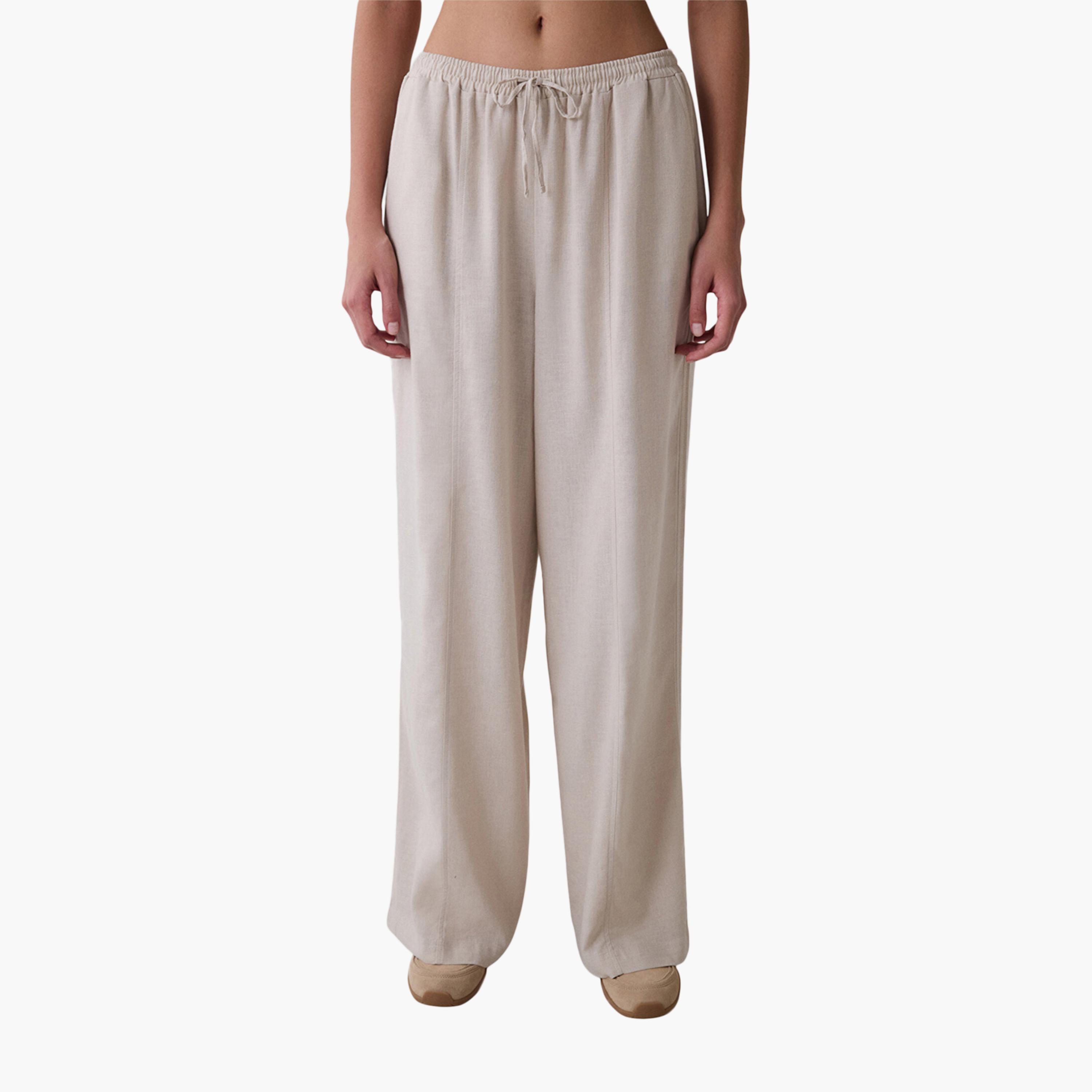 بنطلون نسائي مستقيم من بينتي-women-clothing-bottoms-trousers-image-1