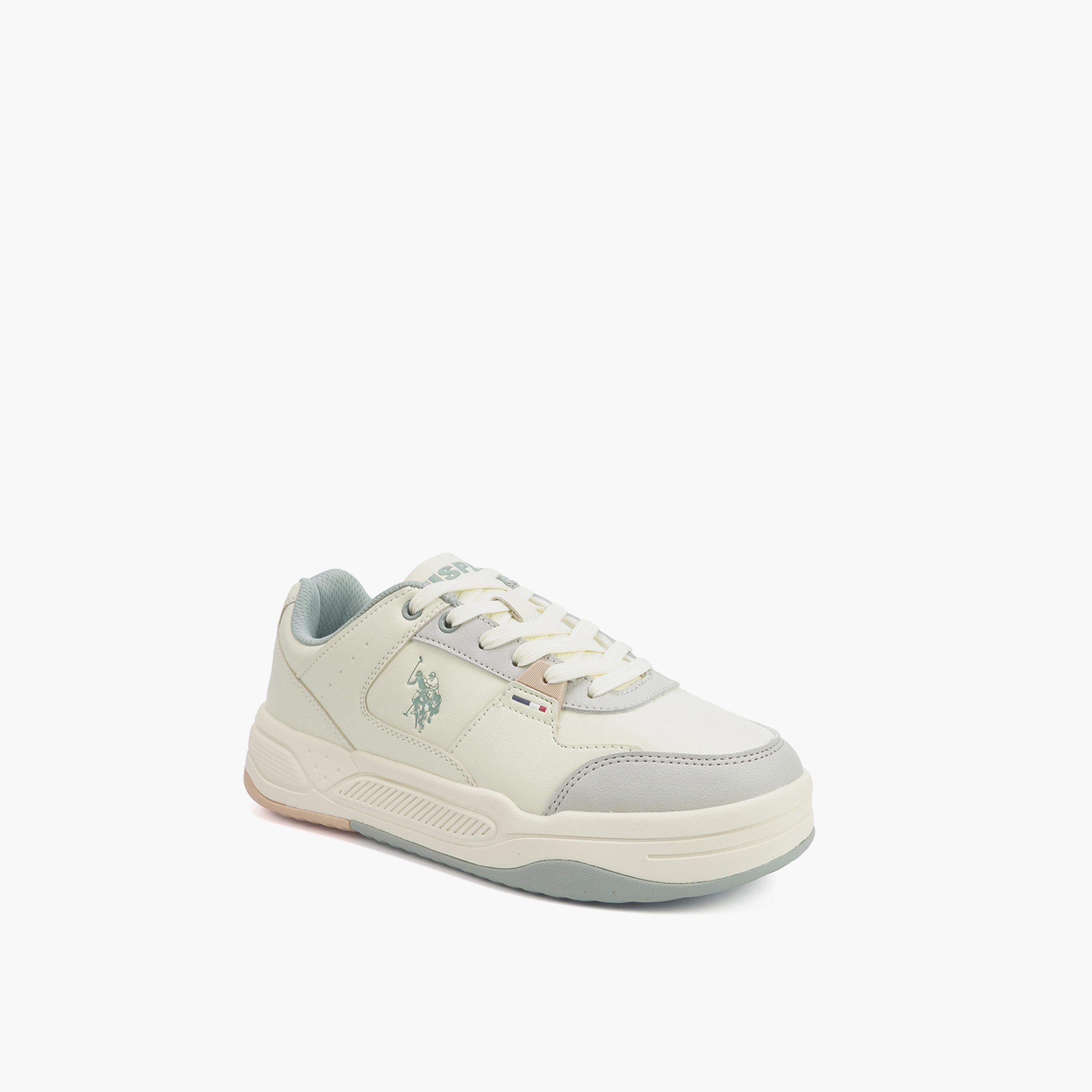 U.S. Polo Assn Women's Lace-Up Low Ankle Sneakers | PHILI-GLB-5PR-WOMEN-OD-women-shoes-sneakers-image-1