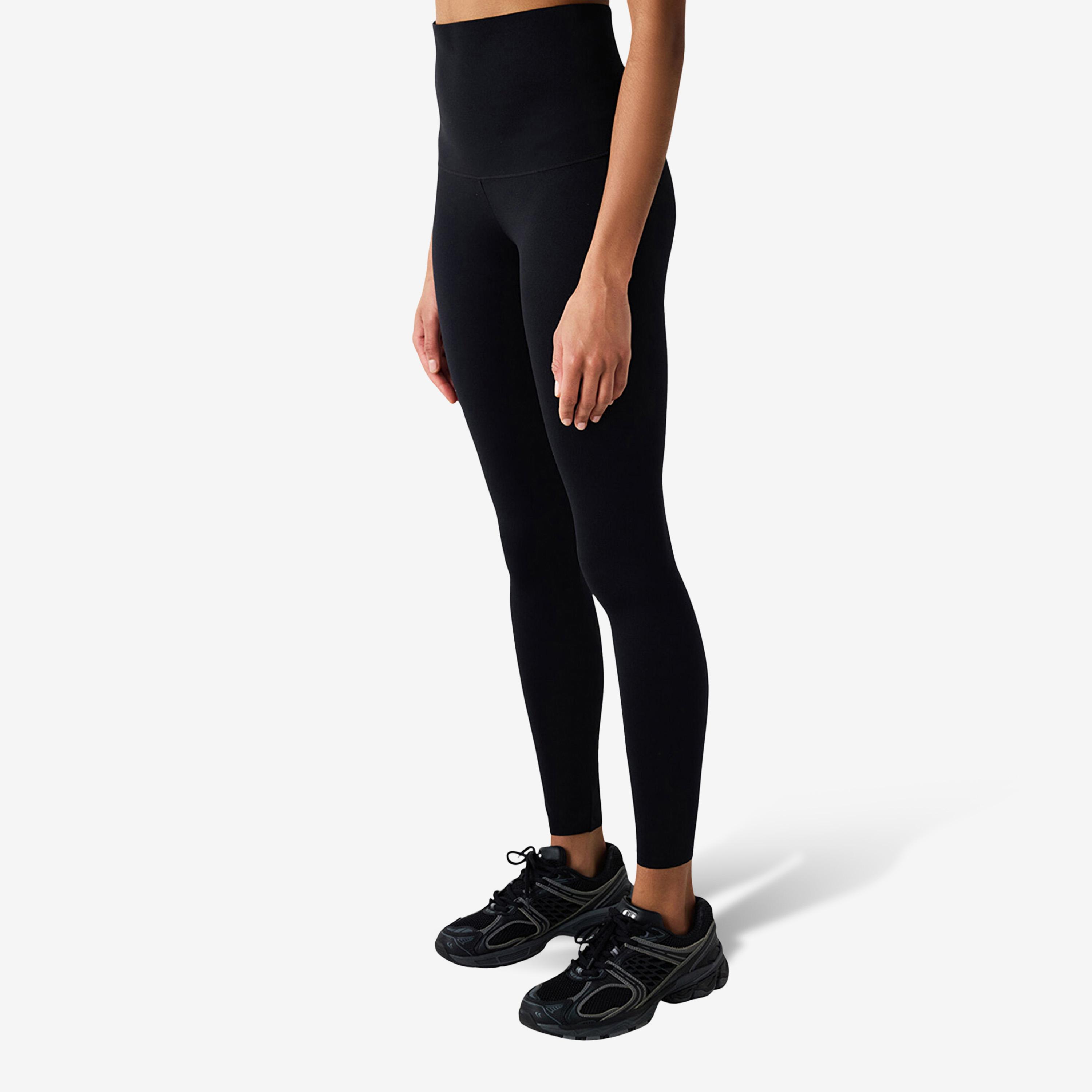 بنطال ضيق (ليجن) حريمي سادة بخصر مطاطي مرتفع من بينتي-women-clothing-bottoms-leggings-image-2