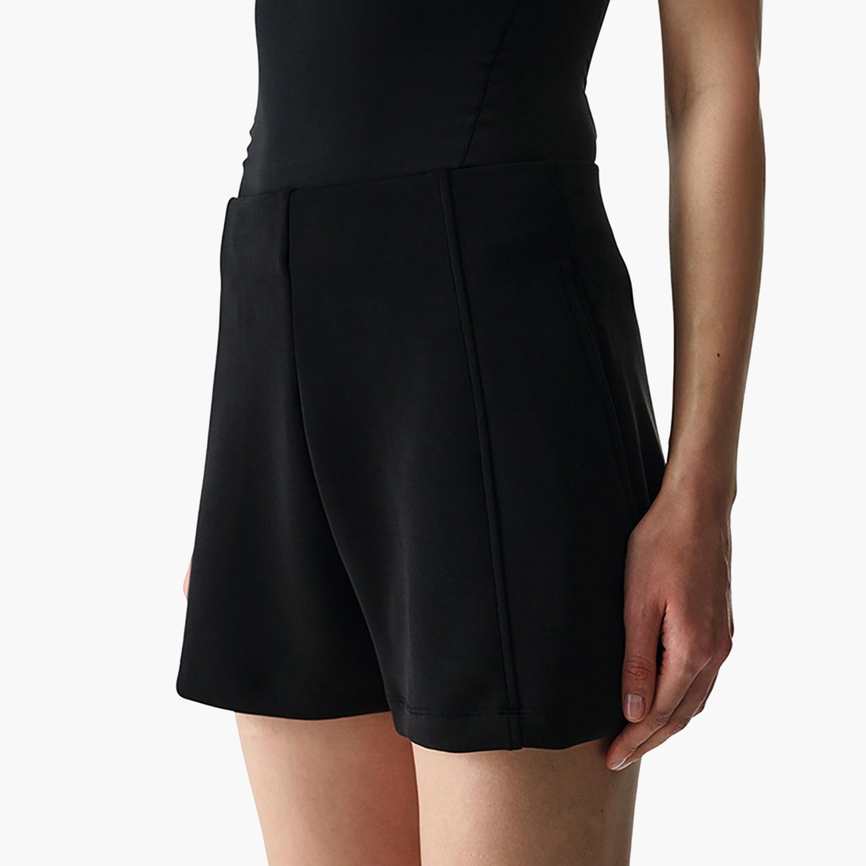 Penti Plain High-Rise Women's Shorts-women-clothing-shorts-image-2