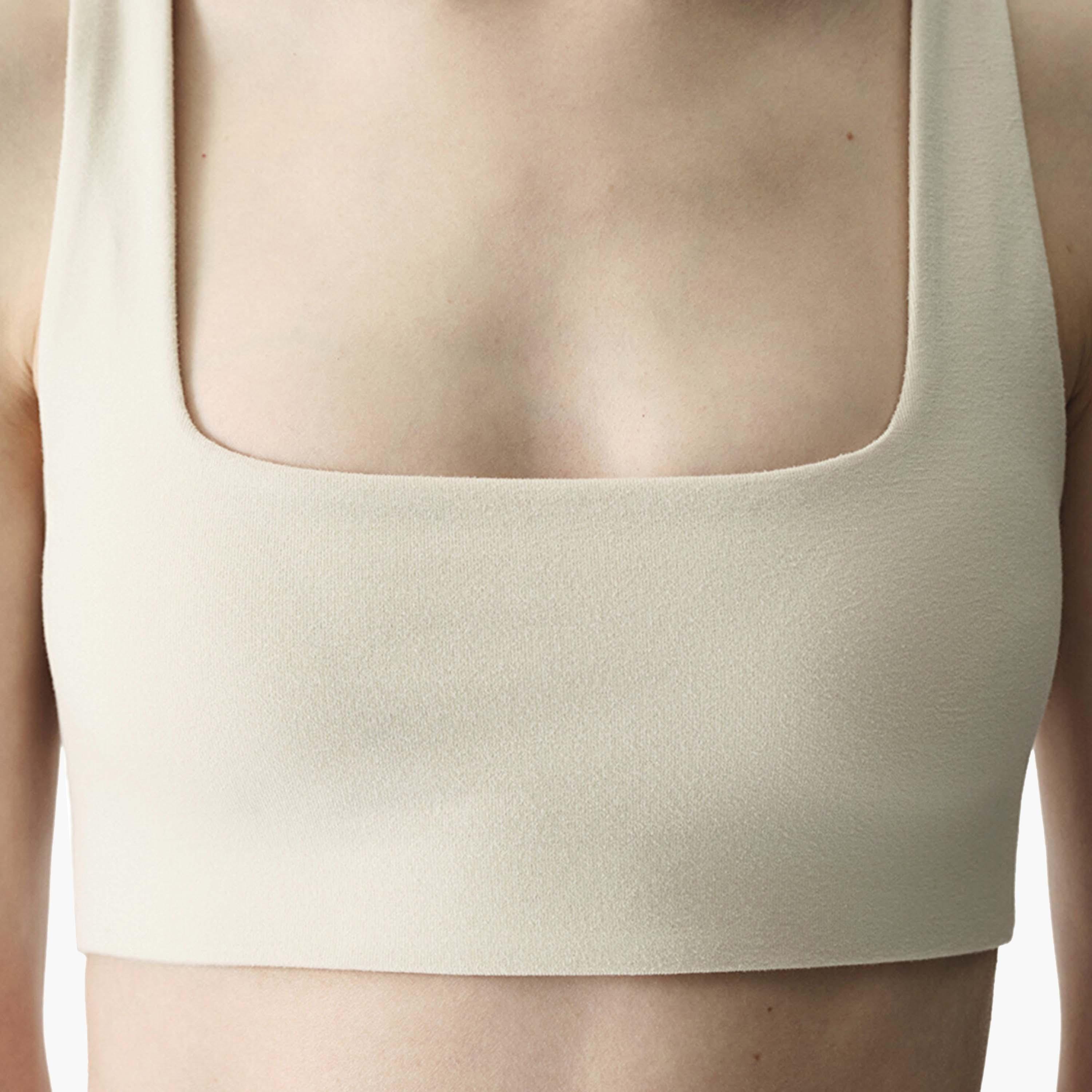 Penti Twisted Back Beige Cotton Non-Wired Medium Support Unlined Women's Sports Bra-women-clothing-lingerie-bras-image-3