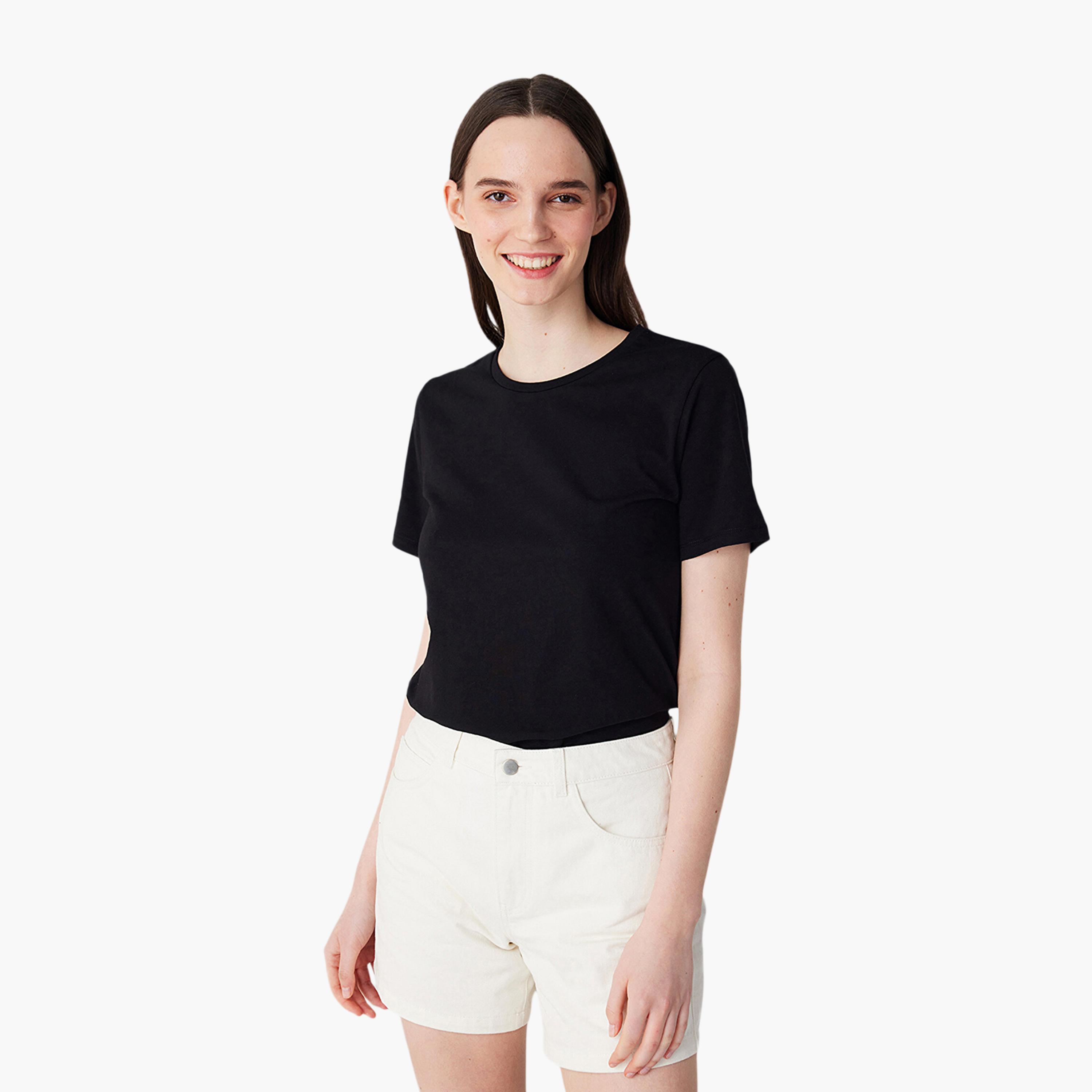 Penti Black Women's T-Shirt-women-clothing-tshirts-image-2