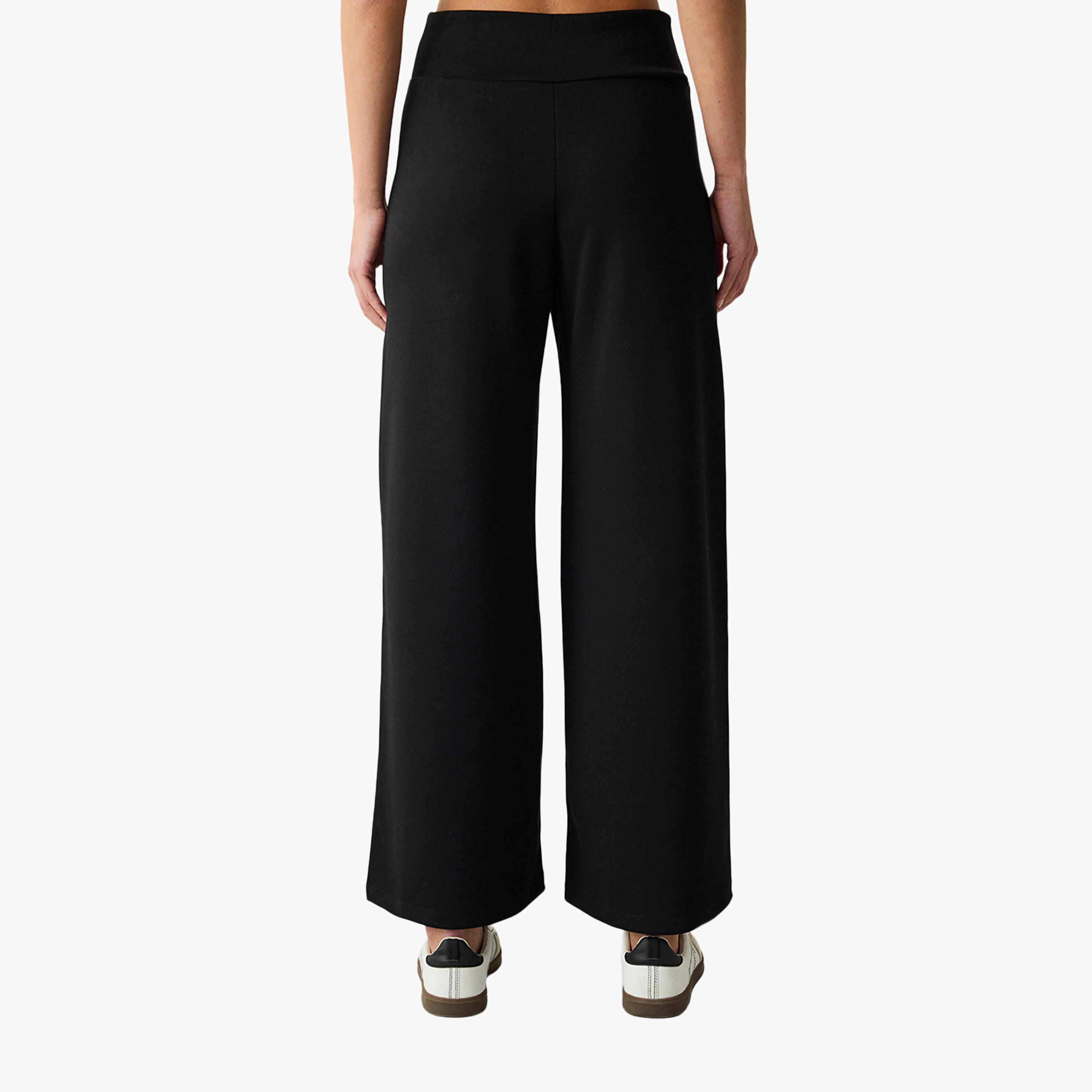 Penti Black Wide Leg Women's Trousers-women-clothing-bottoms-trousers-image-3