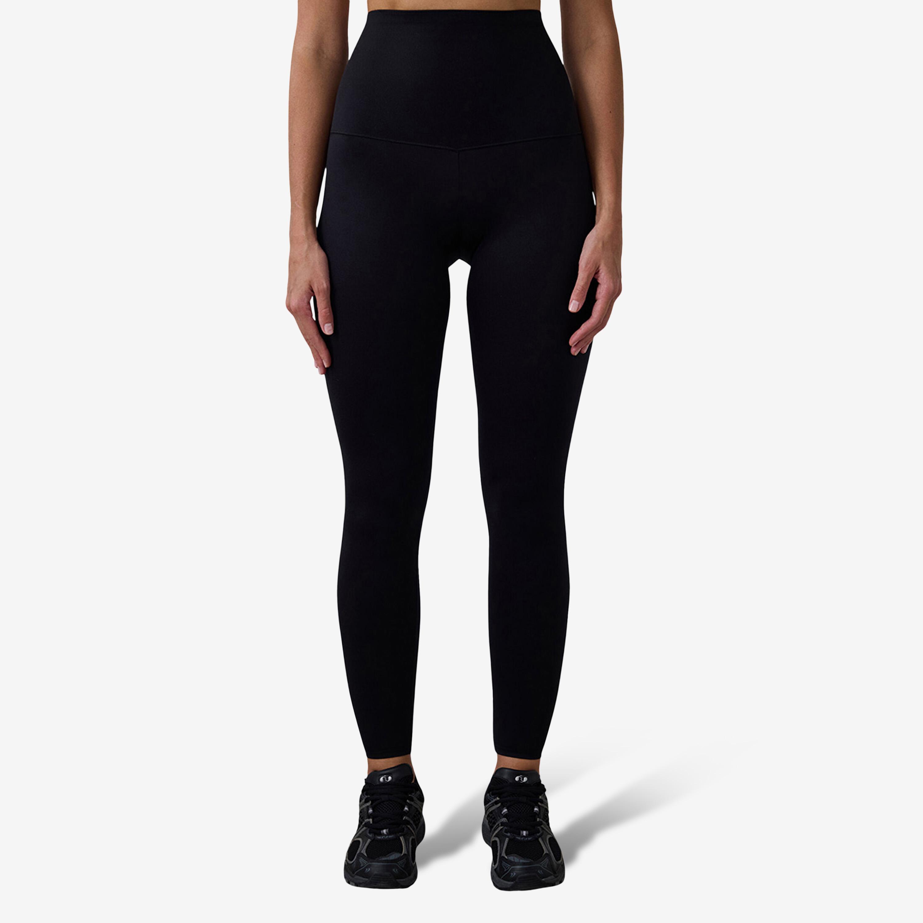 بنطال ضيق (ليجن) حريمي سادة بخصر مطاطي مرتفع من بينتي-women-clothing-bottoms-leggings-image-1