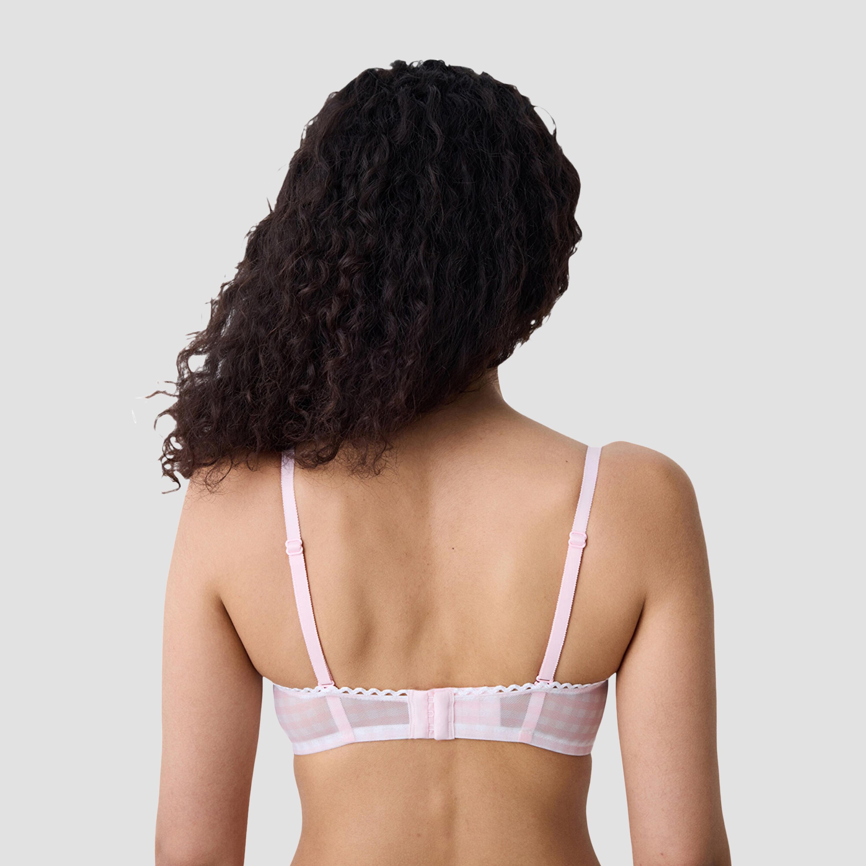 Penti Heart Broderie Pink Wired Medium Support Padded Women's Balconette Bra-women-clothing-lingerie-bras-image-2