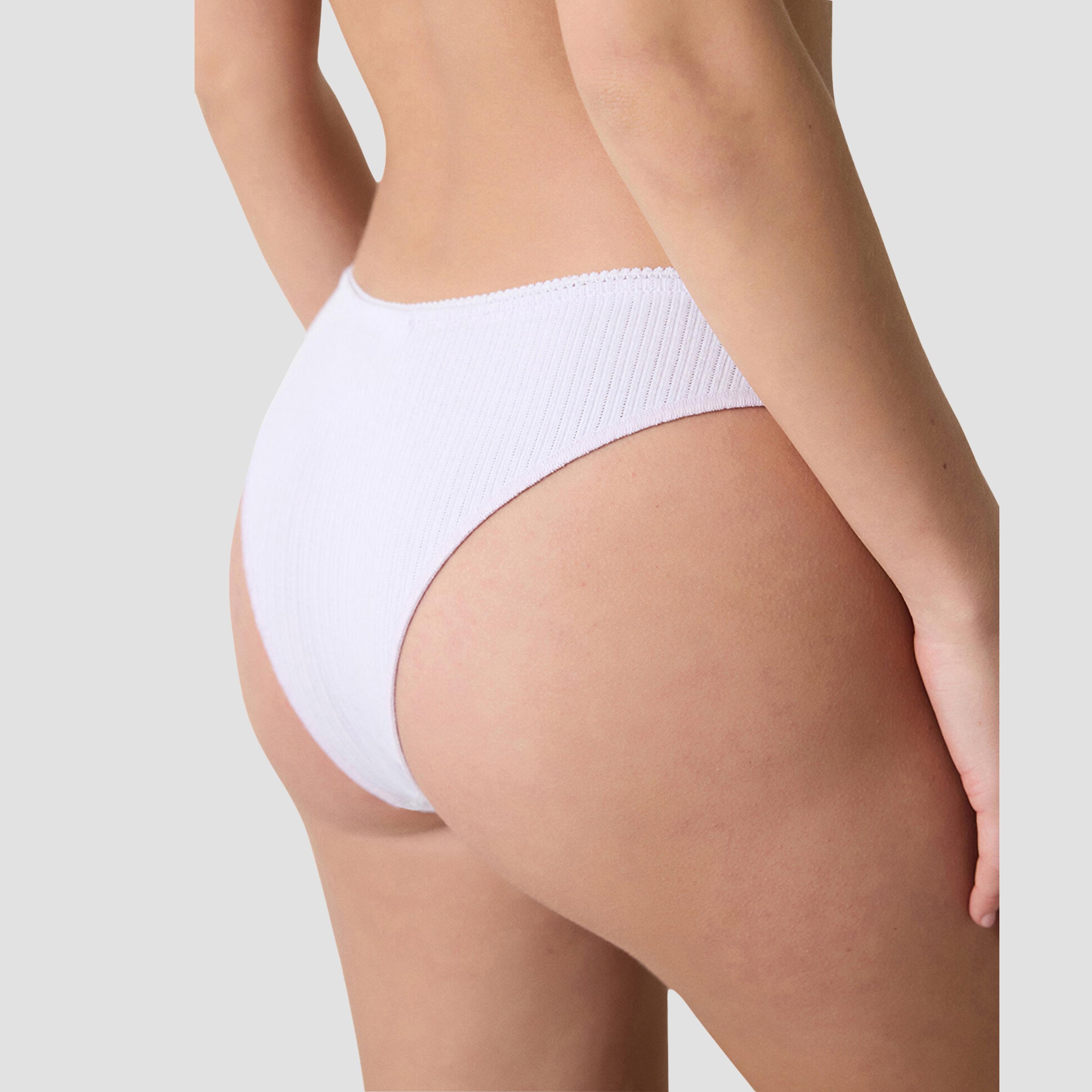Penti Pointelle White Medium Coverage Women's Bikini Panty-women-clothing-lingerie-panties-image-4
