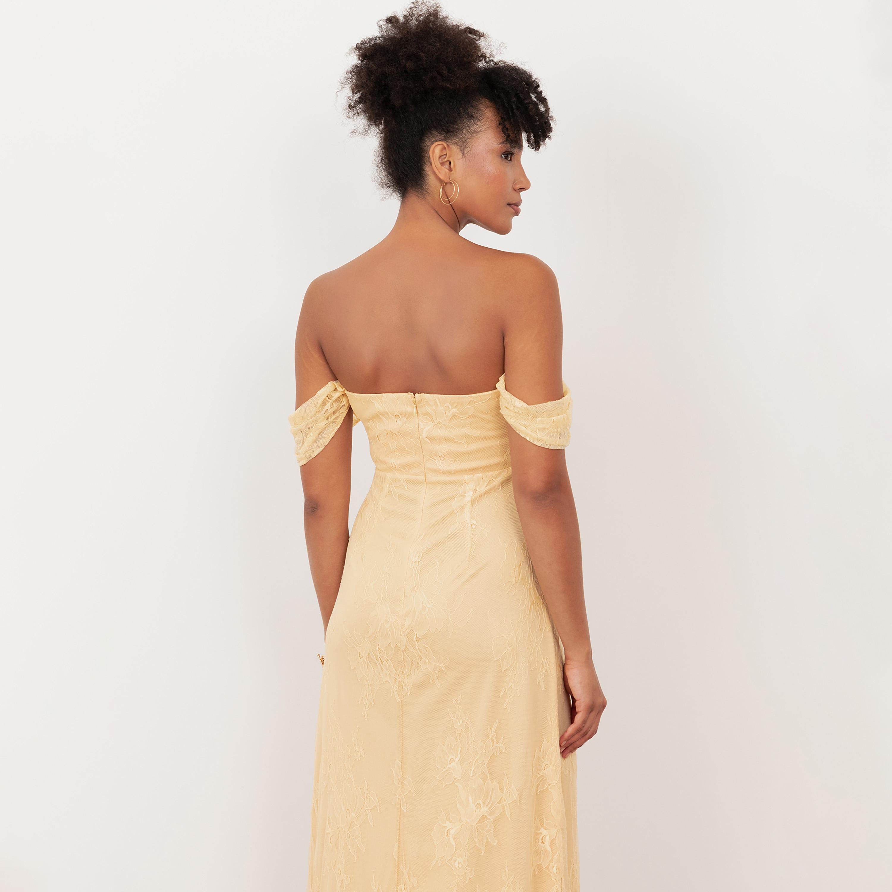 Maya Deluxe Buttercream All-Over Lace Off-Shoulder Women's Maxi Dress-women-clothing-dresses-image-4