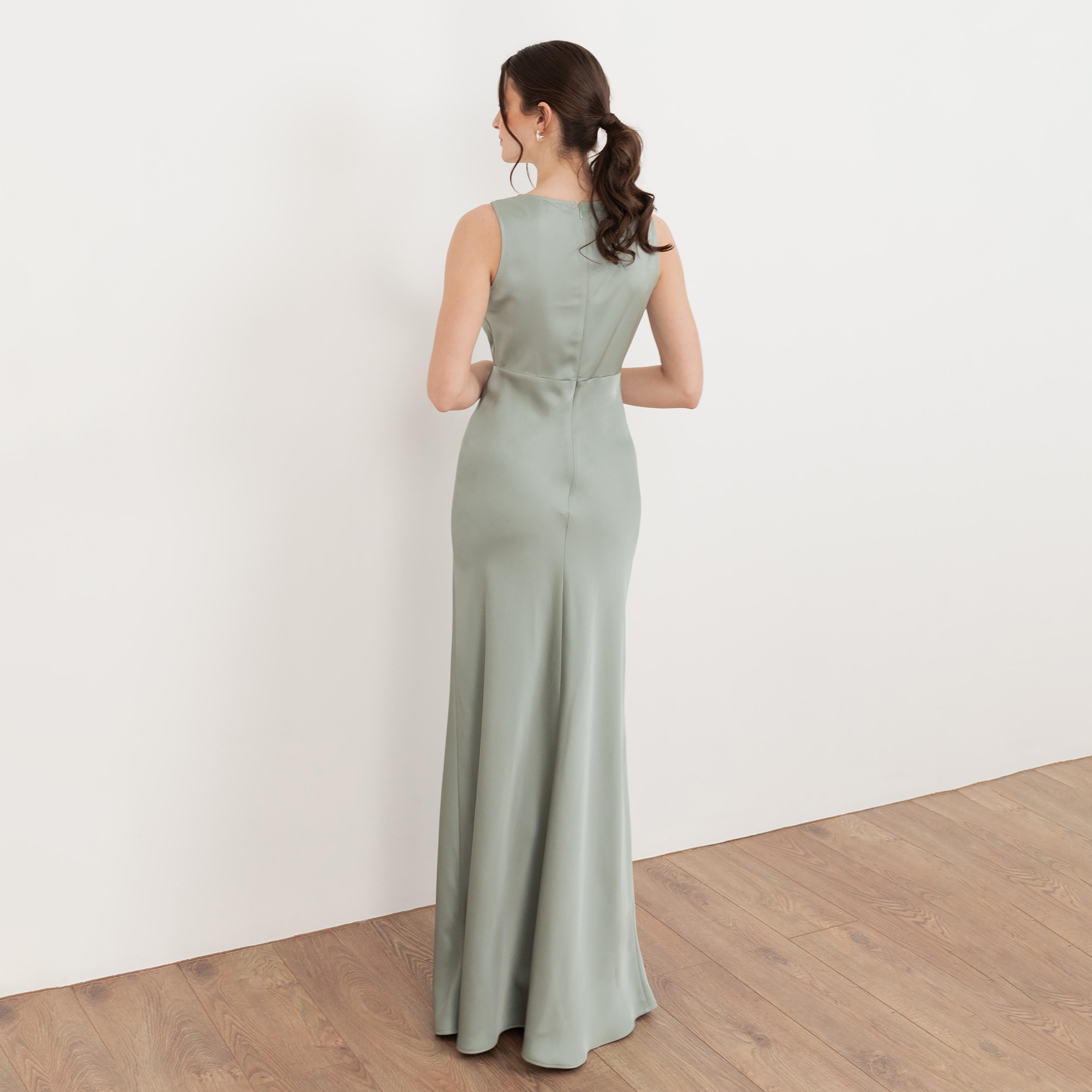 Maya Deluxe Satin Women's Evening Maxi Dress-women-clothing-dresses-image-2