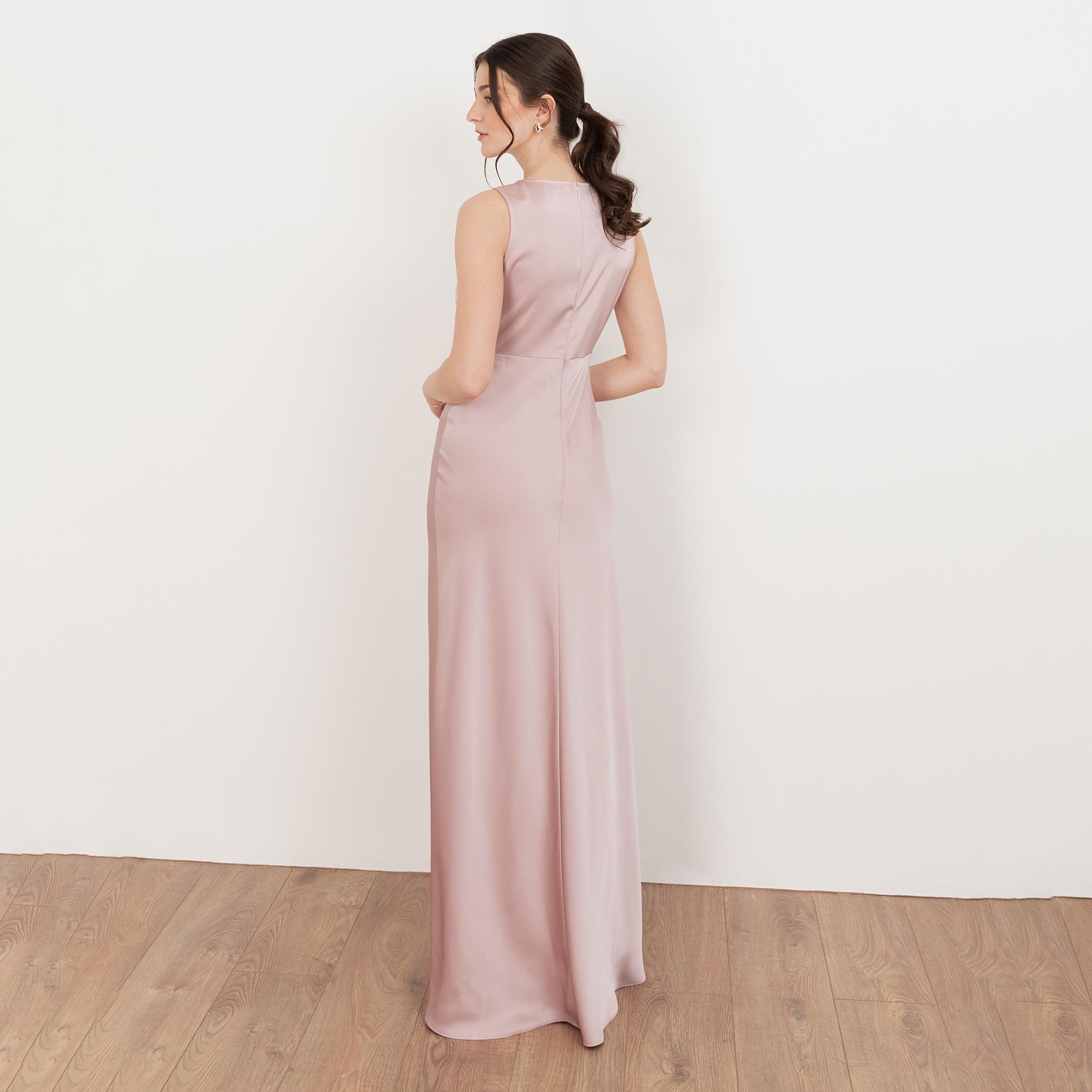 Maya Deluxe Satin Women's Evening Maxi Dress-women-clothing-dresses-image-2